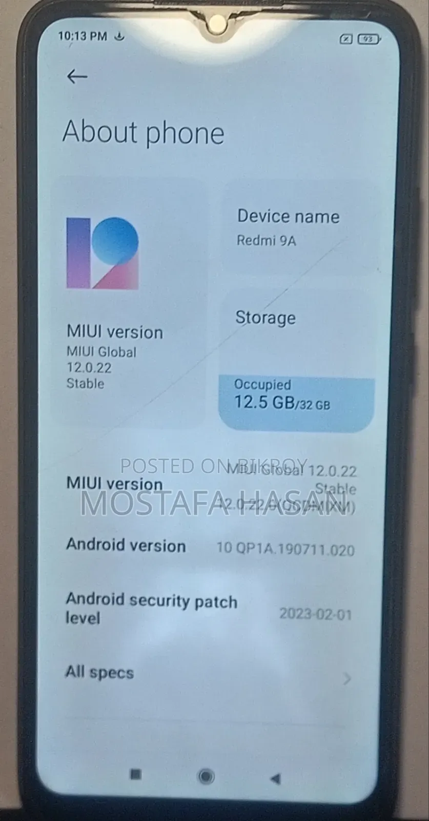 Xiaomi Redmi 9A 32 GB Black