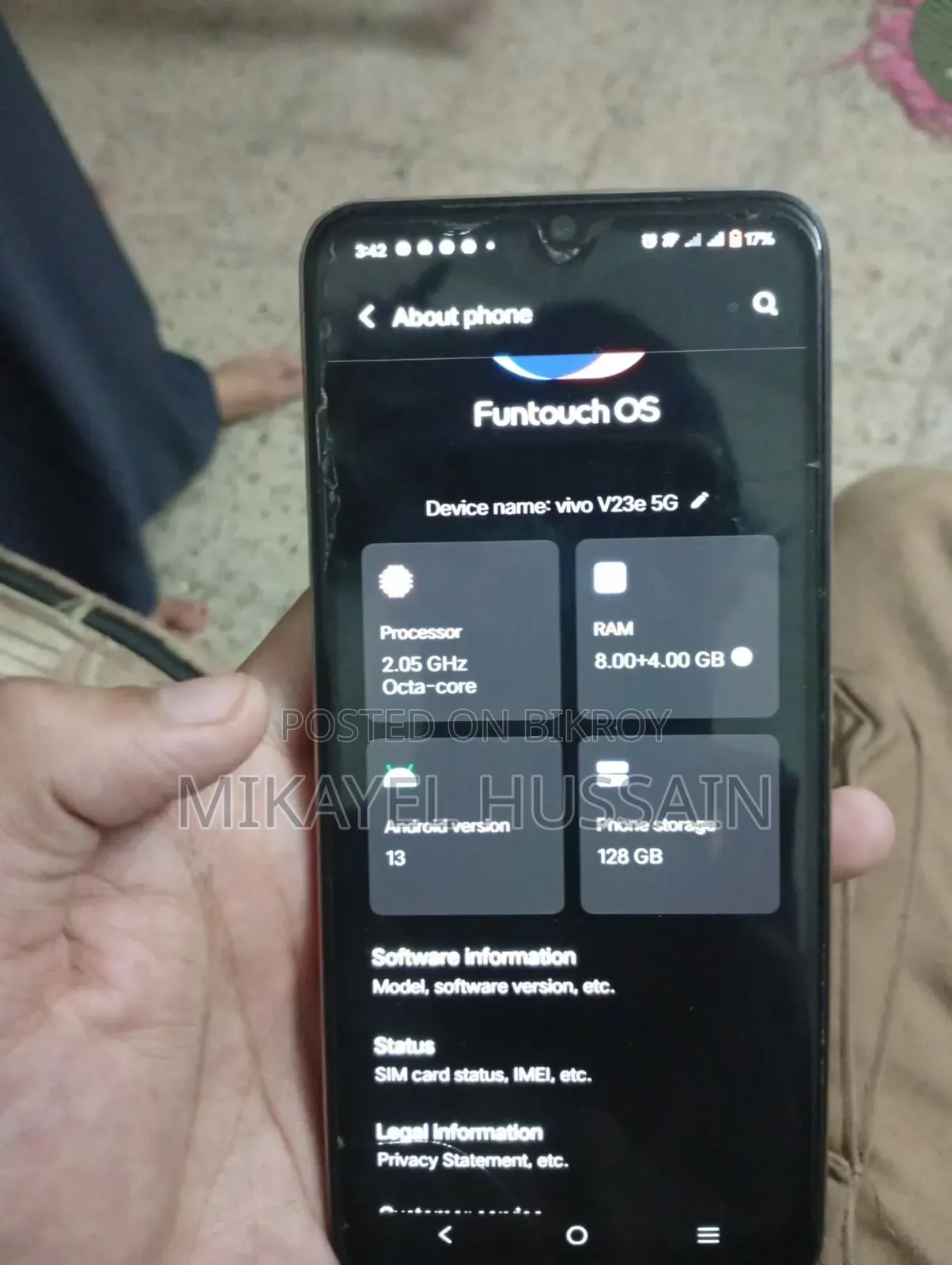 Vivo V23 5G 128 GB Gold
