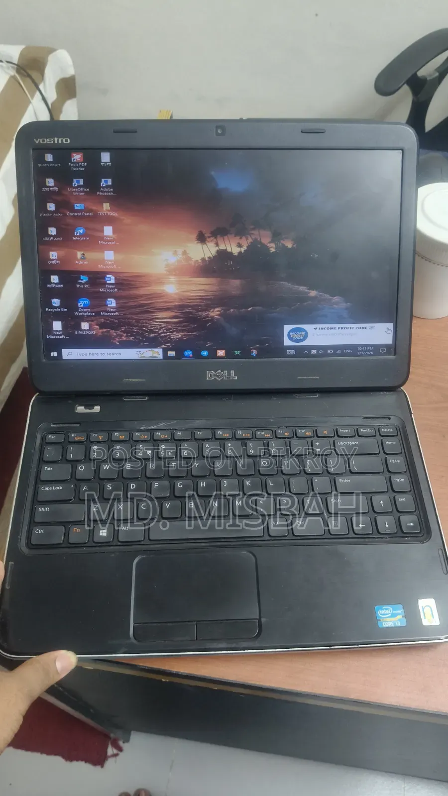 Laptop Dell Vostro 1450 6GB Intel Core I3 SSD 128GB