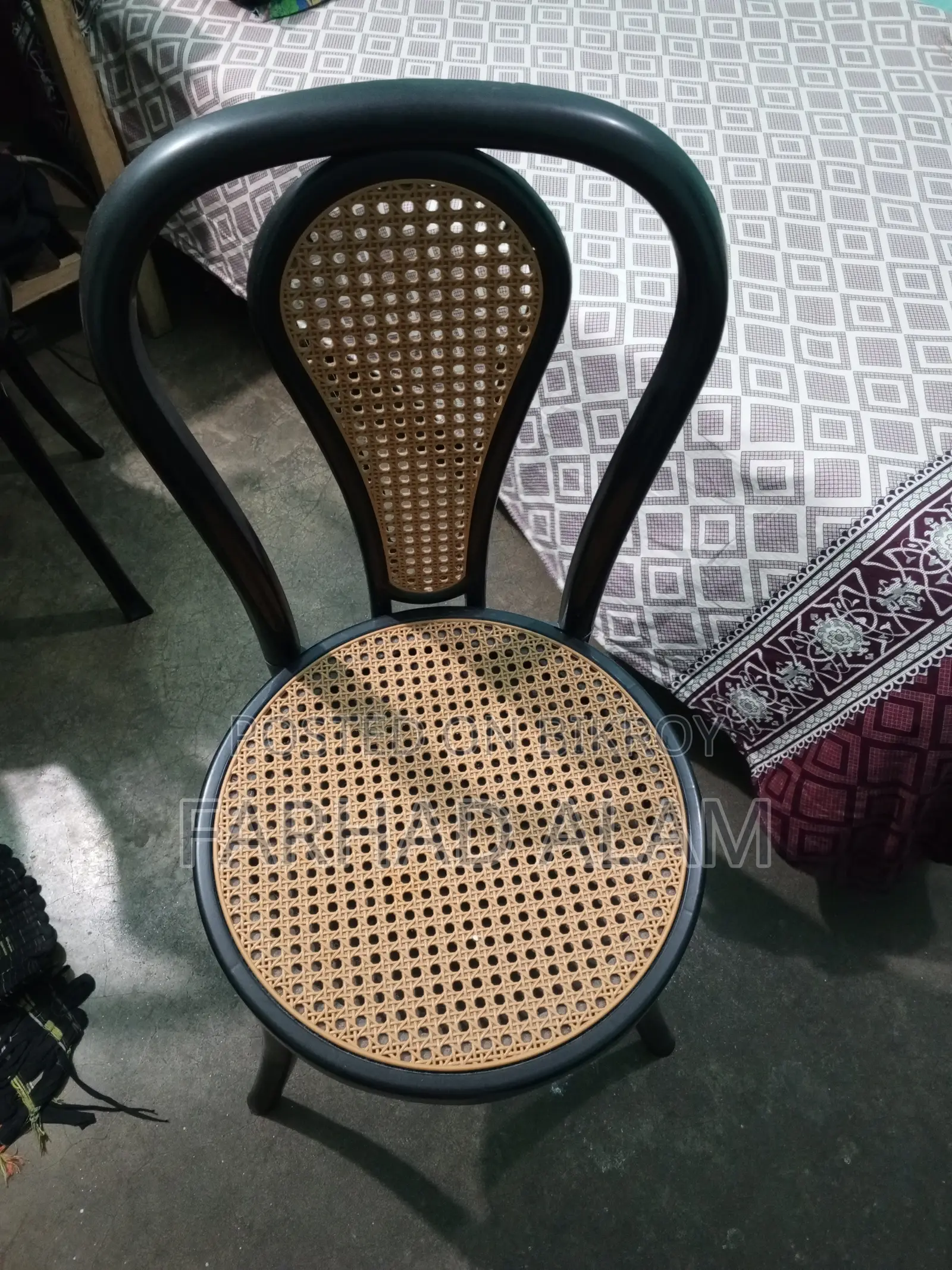 Single Bed, Table and Chair