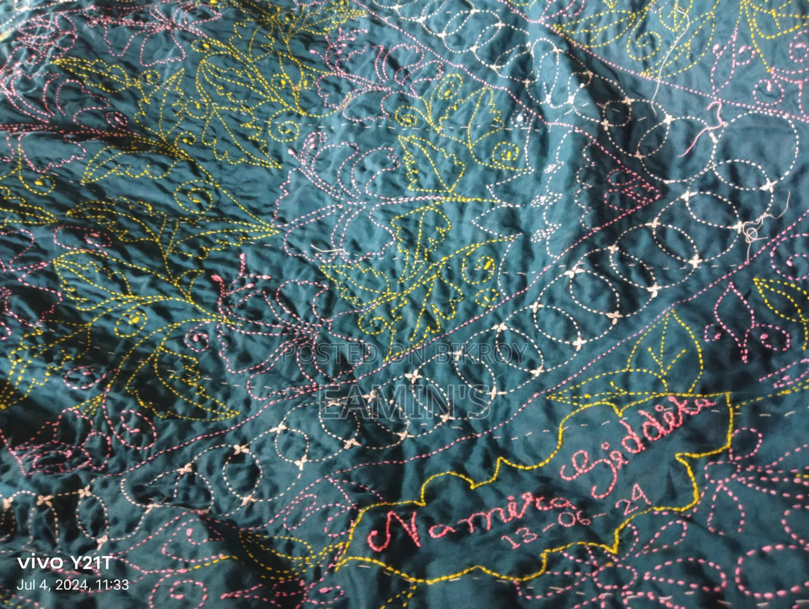 Hand-stitched Nakshi Kantha