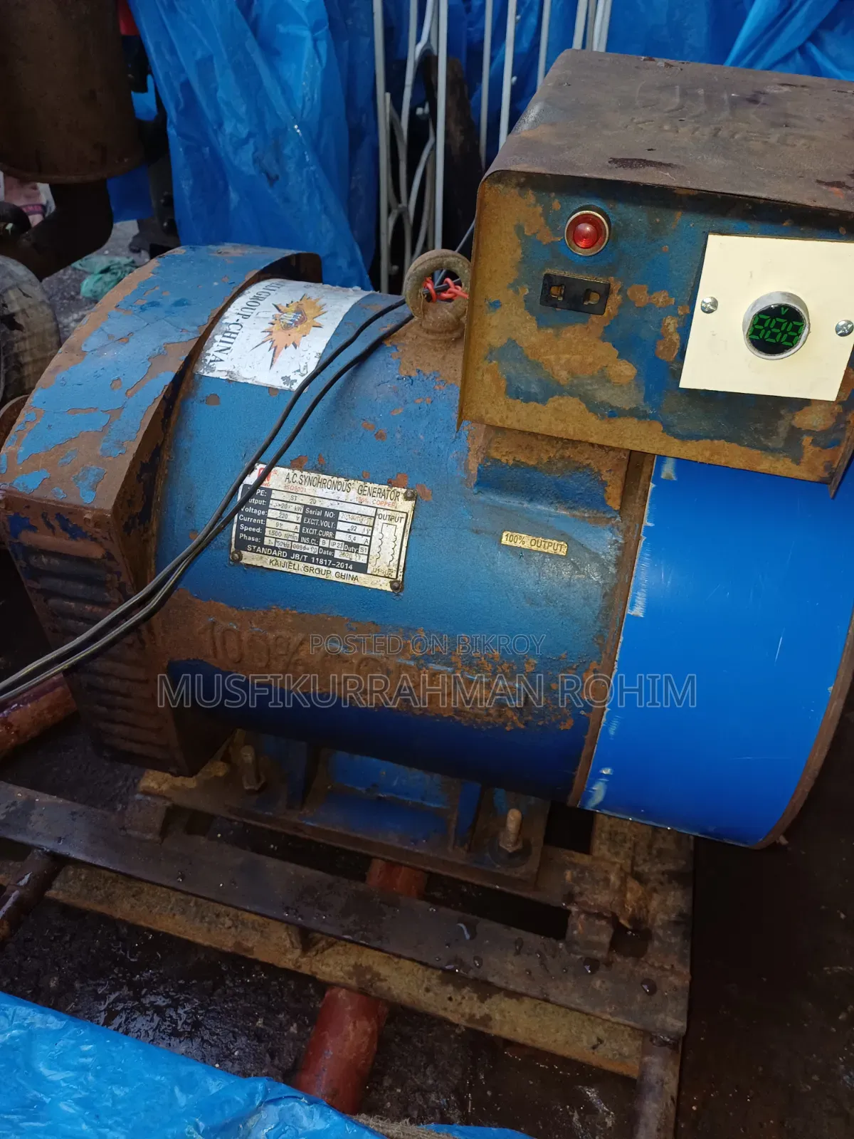 L32 Changchai engine with 20kW Kajli original copper dynamo attached