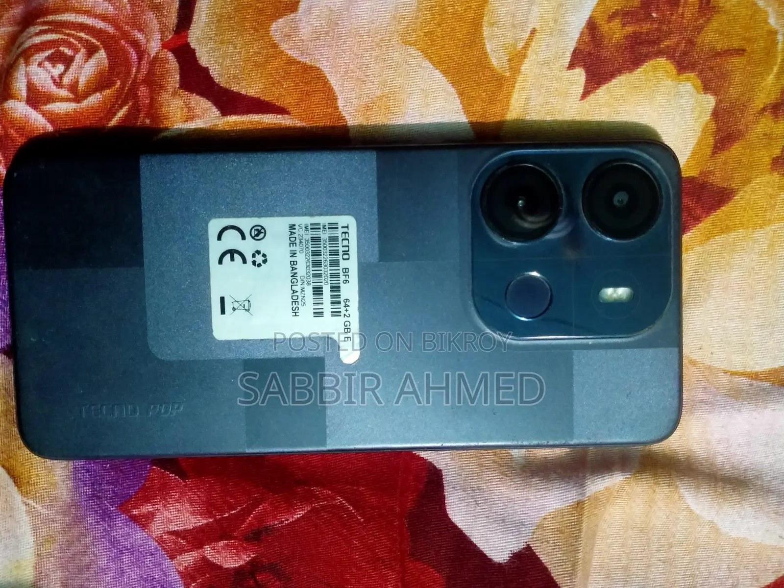 Tecno Pop 7 64 GB Black