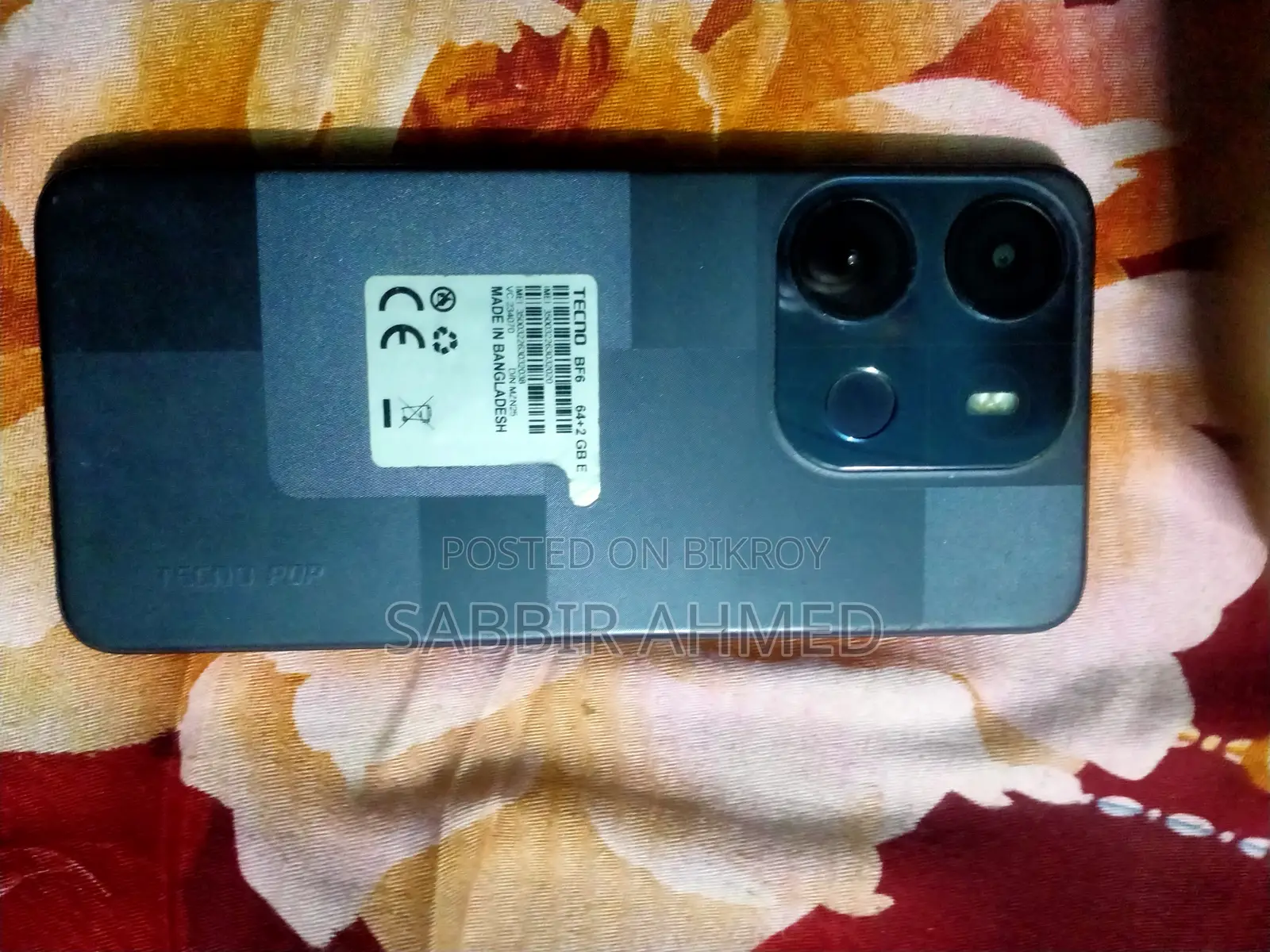 Tecno Pop 7 64 GB Black