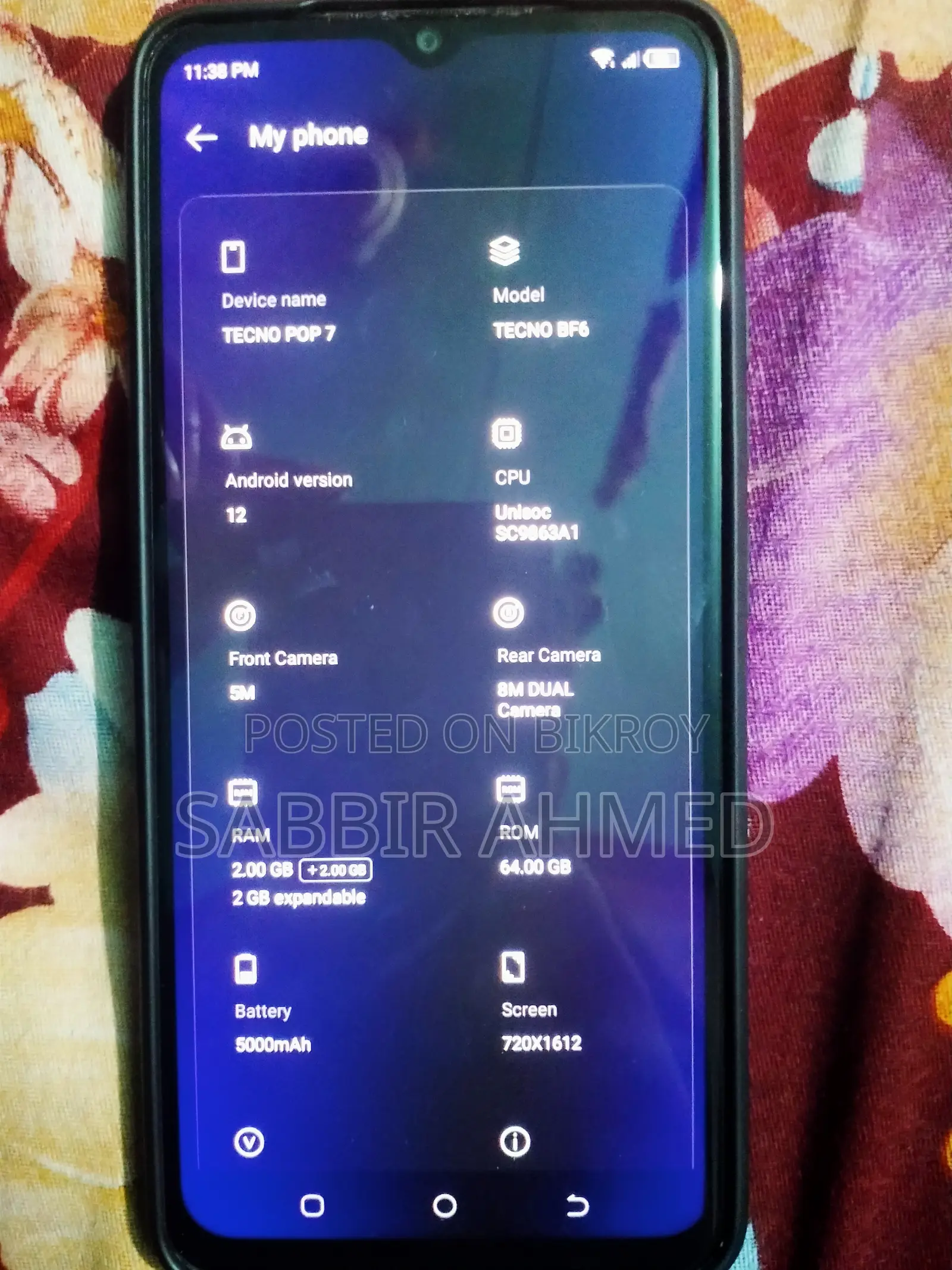Tecno Pop 7 64 GB Black