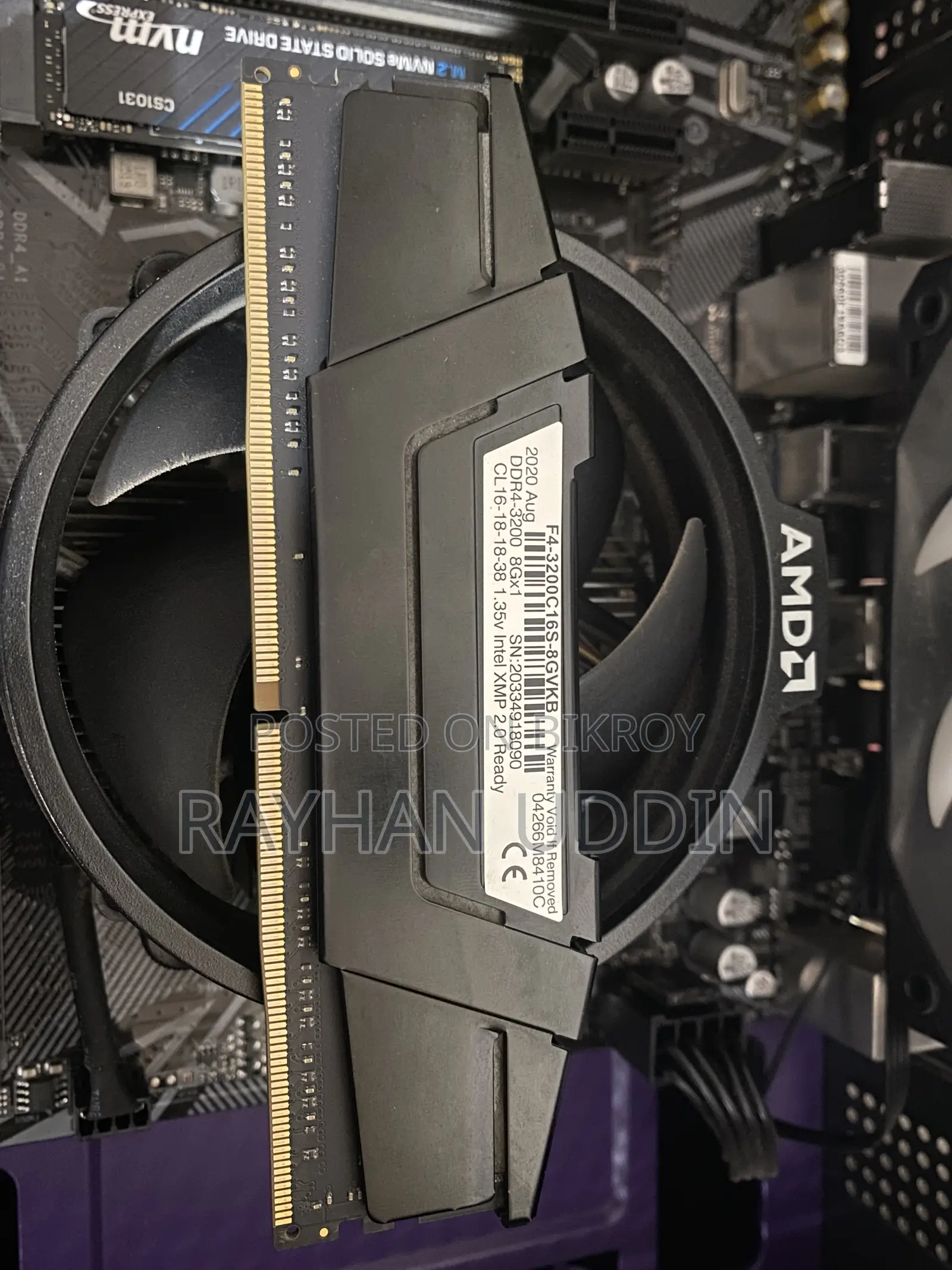 8 GB RAM DDR4 3200 MHz