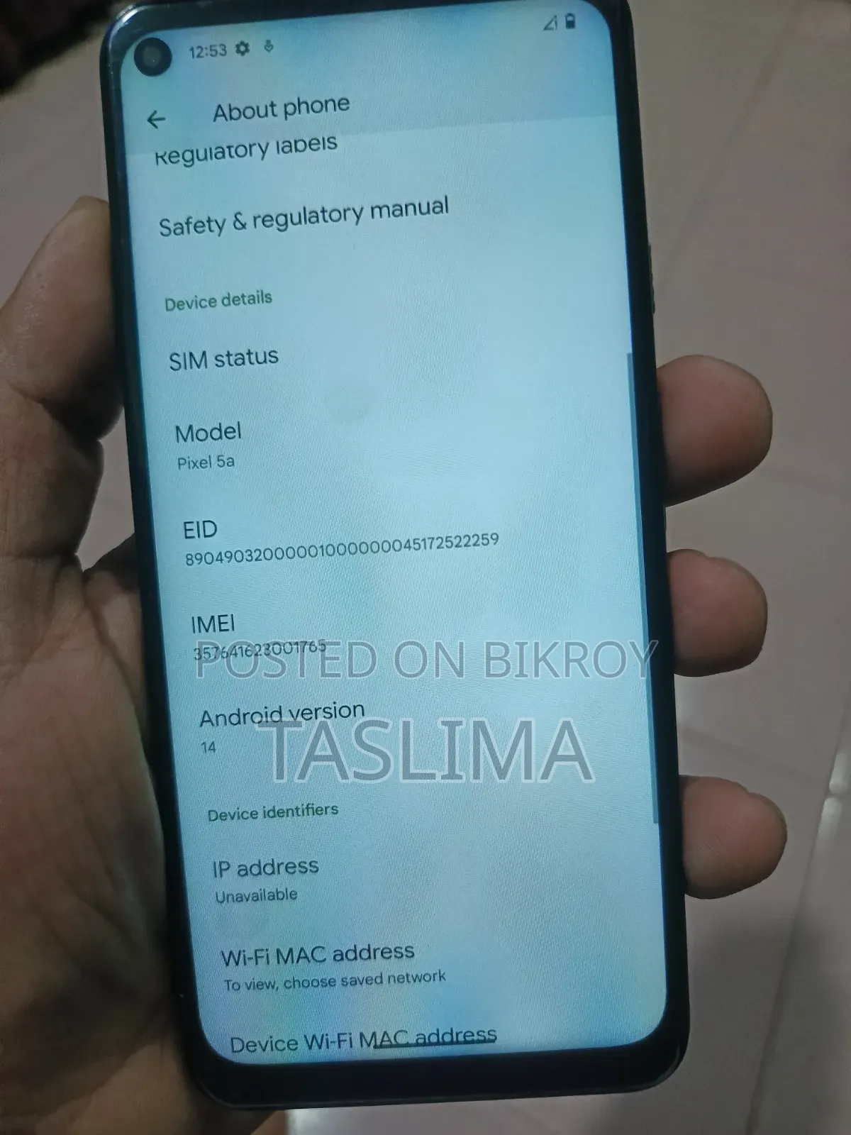 Google Pixel 5a 5G 128 GB Blue