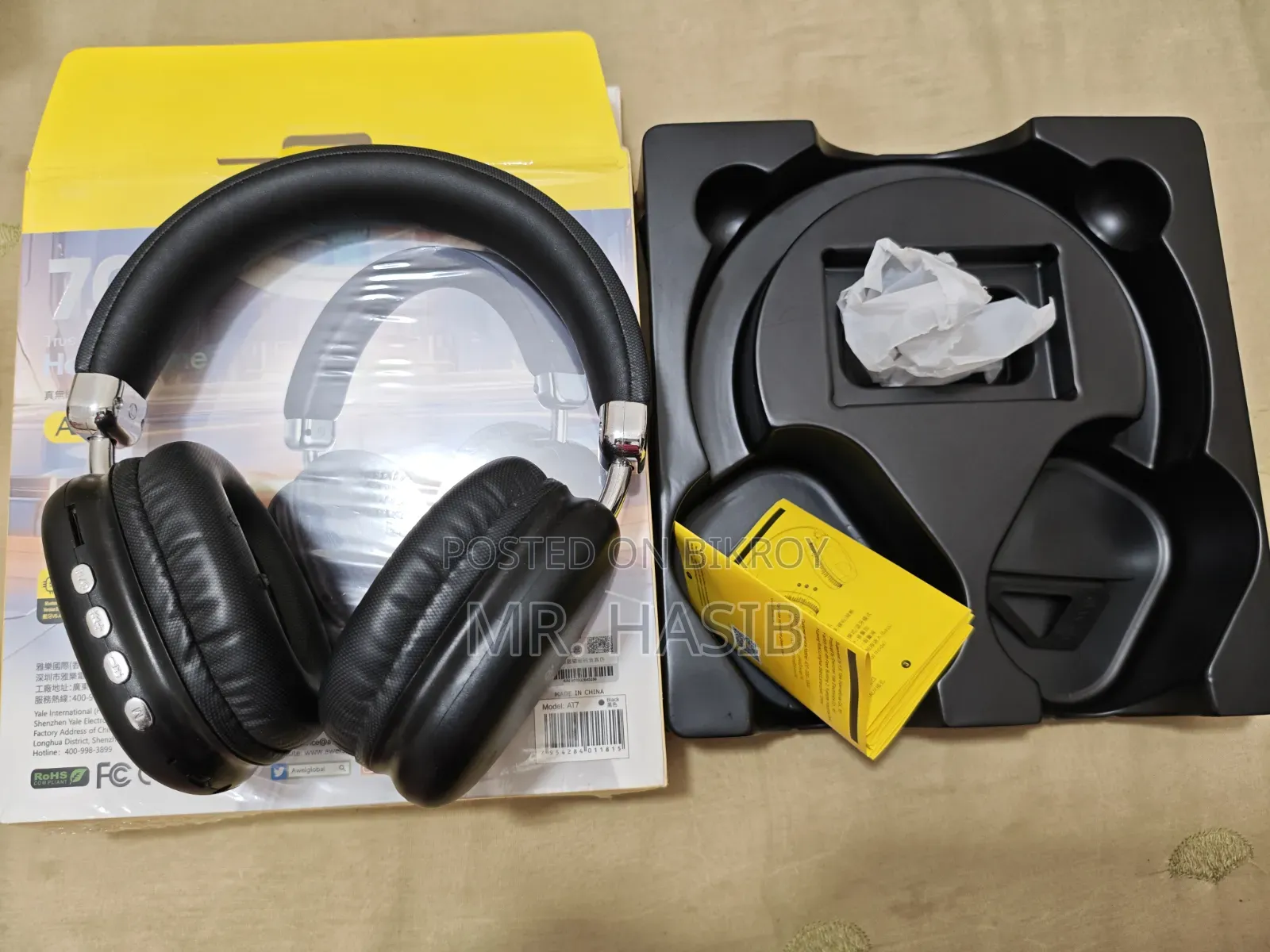 Awei At7 Bluetooth Headphone.