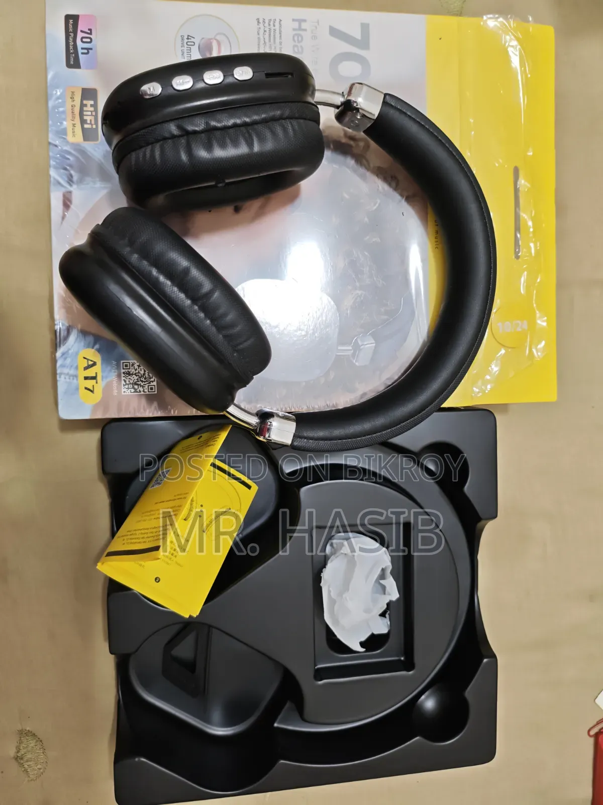 Awei At7 Bluetooth Headphone.