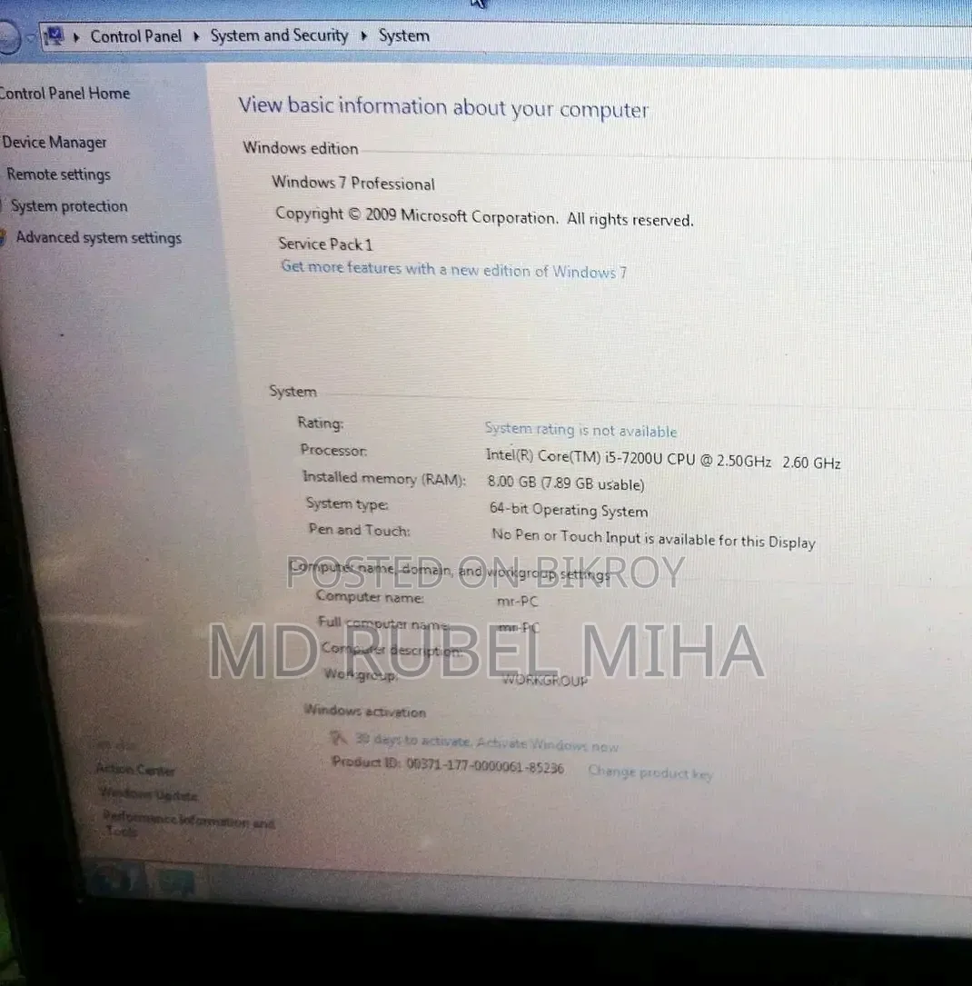 Laptop HP 15 8GB Intel Core I5 HDD 128GB