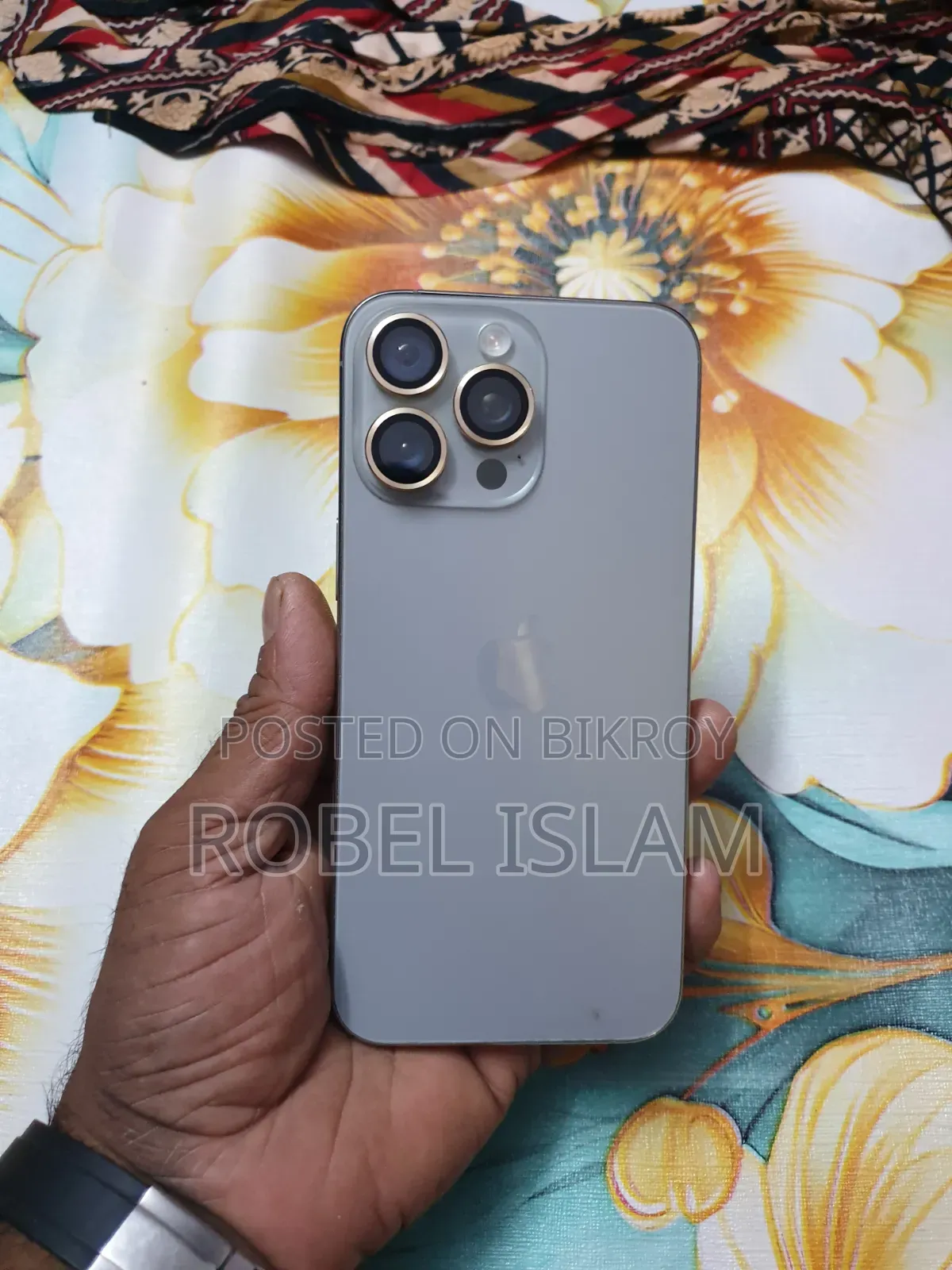 অ্যাপল আইফোন ১৫ প্রো ম্যাক্স ২৫৬ জিবি সিলভার