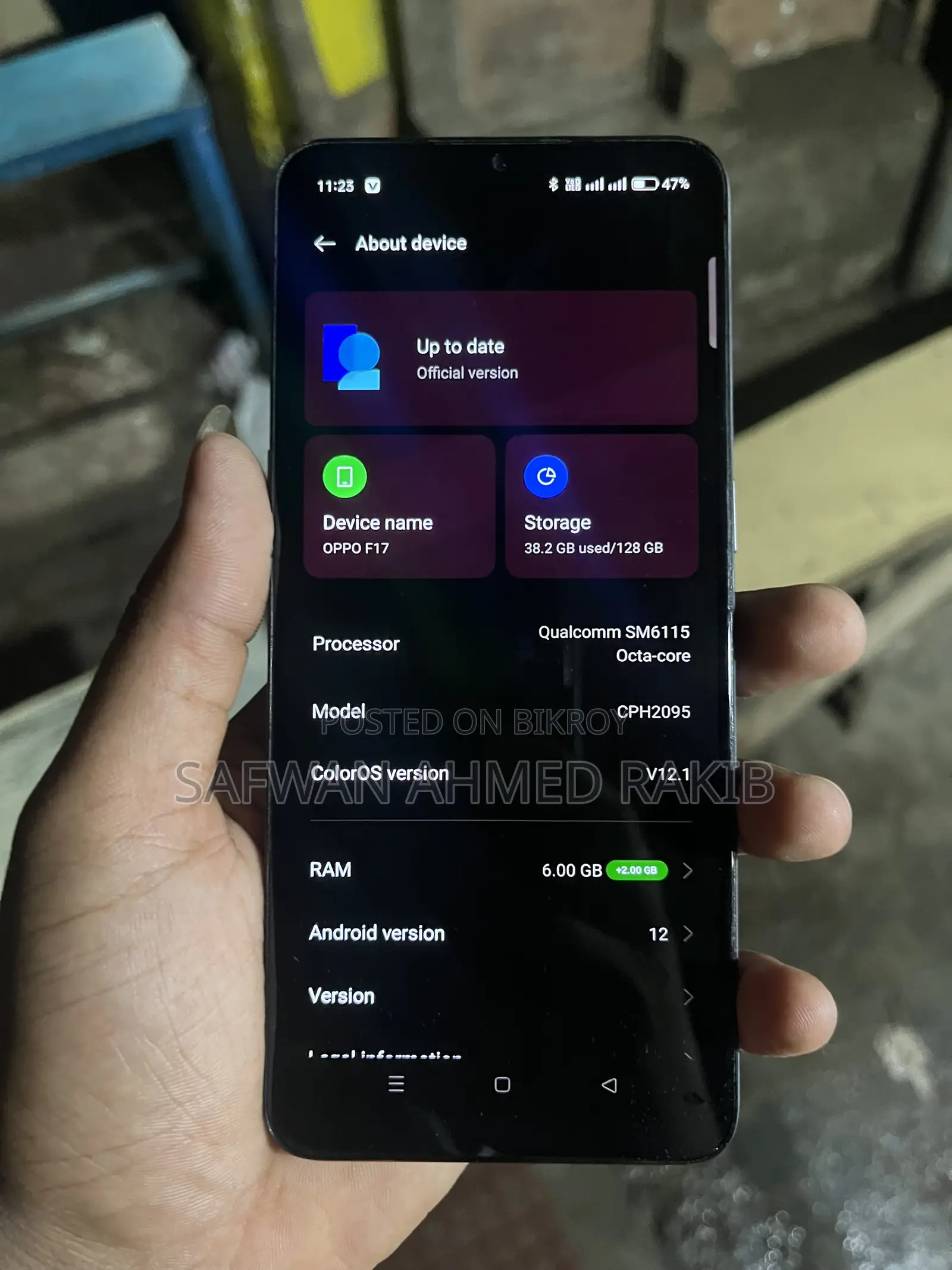 Oppo F17 128 GB Black