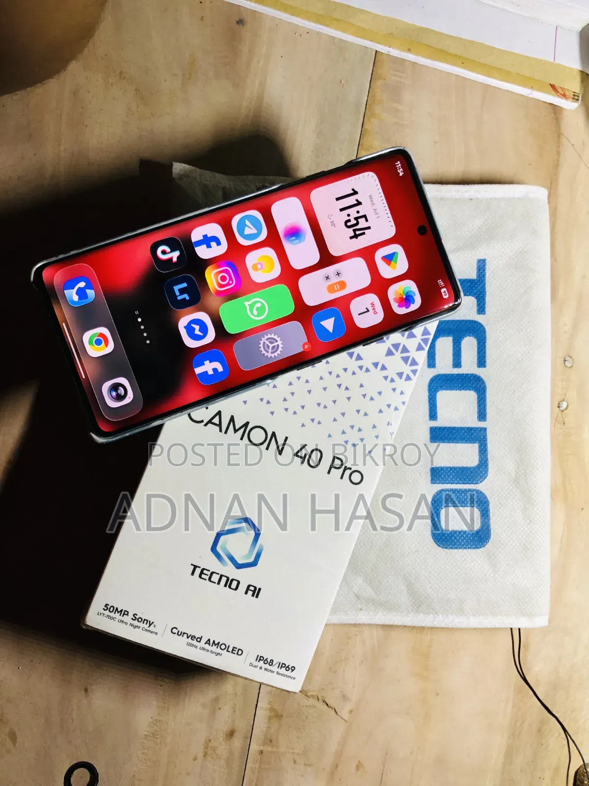 Tecno Camon 40 Pro 4G 256 GB Black