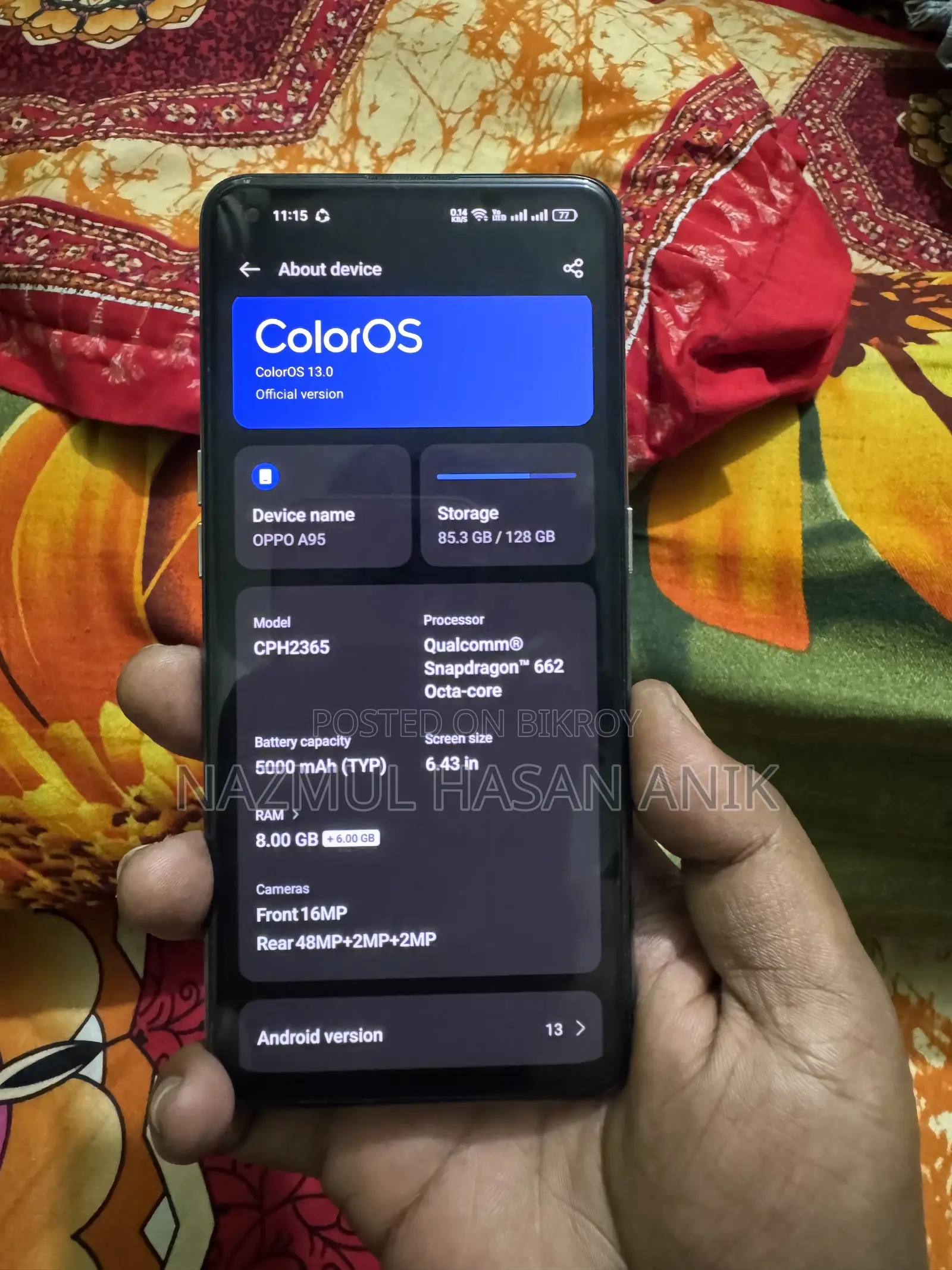 Oppo A95 128 GB Silver