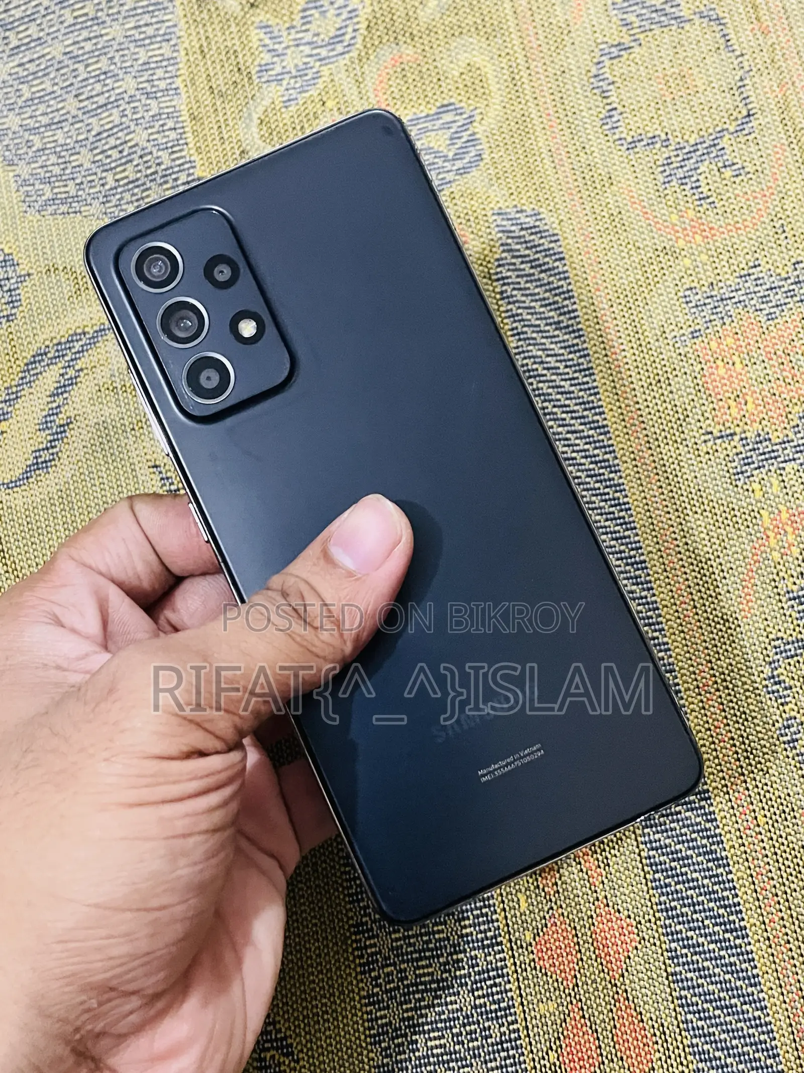 স্যামসাং গ্যালাক্সি এ৫২ ১২৮ জিবি কালো