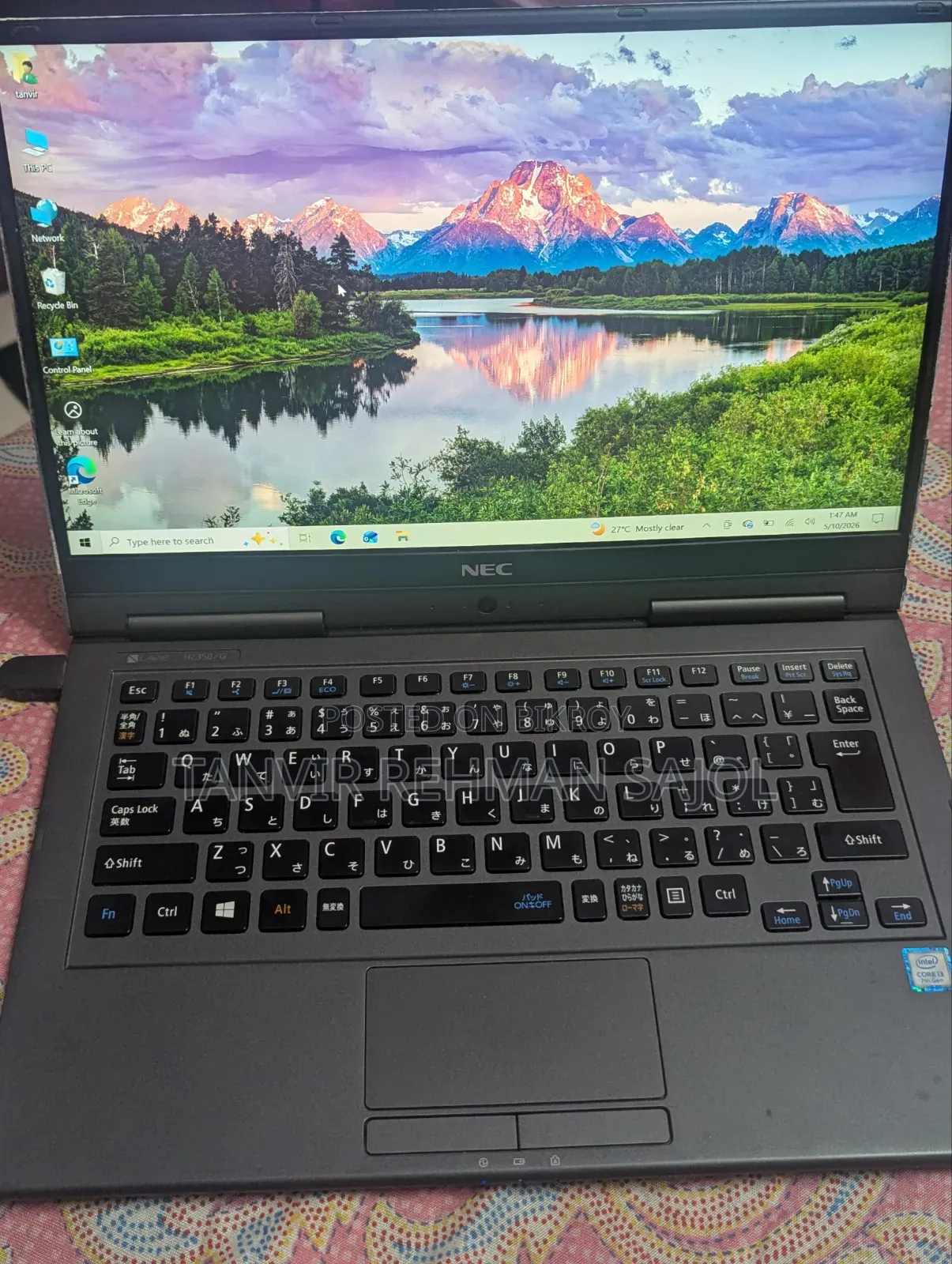 Laptop NEC 4GB Intel Core i3 SSD 128GB
