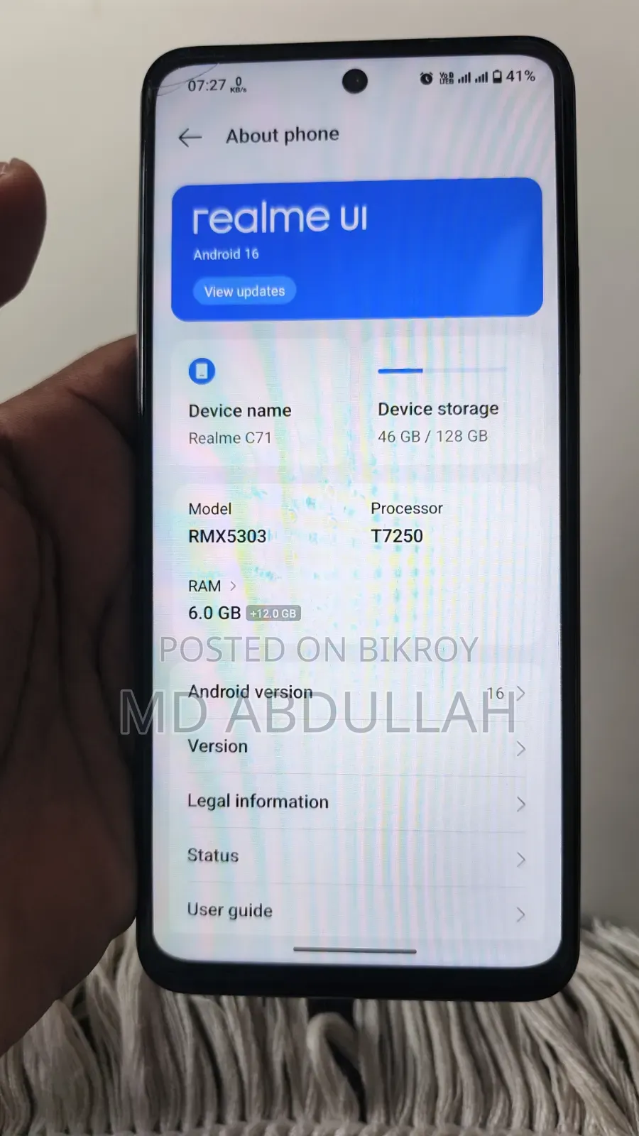 Realme C71 128 GB Purple