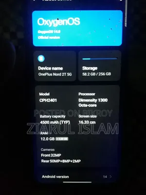 OnePlus Nord 2T 256 GB Gray