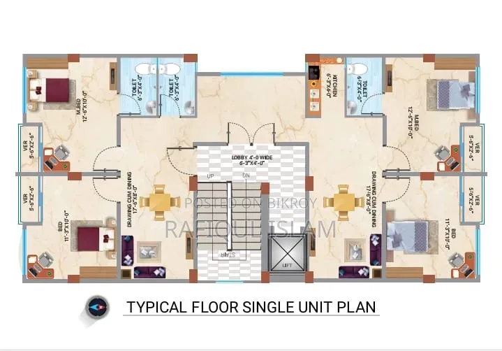 2-Bedroom Apartment in Sk Sky View Palace, Mirpur for Sale