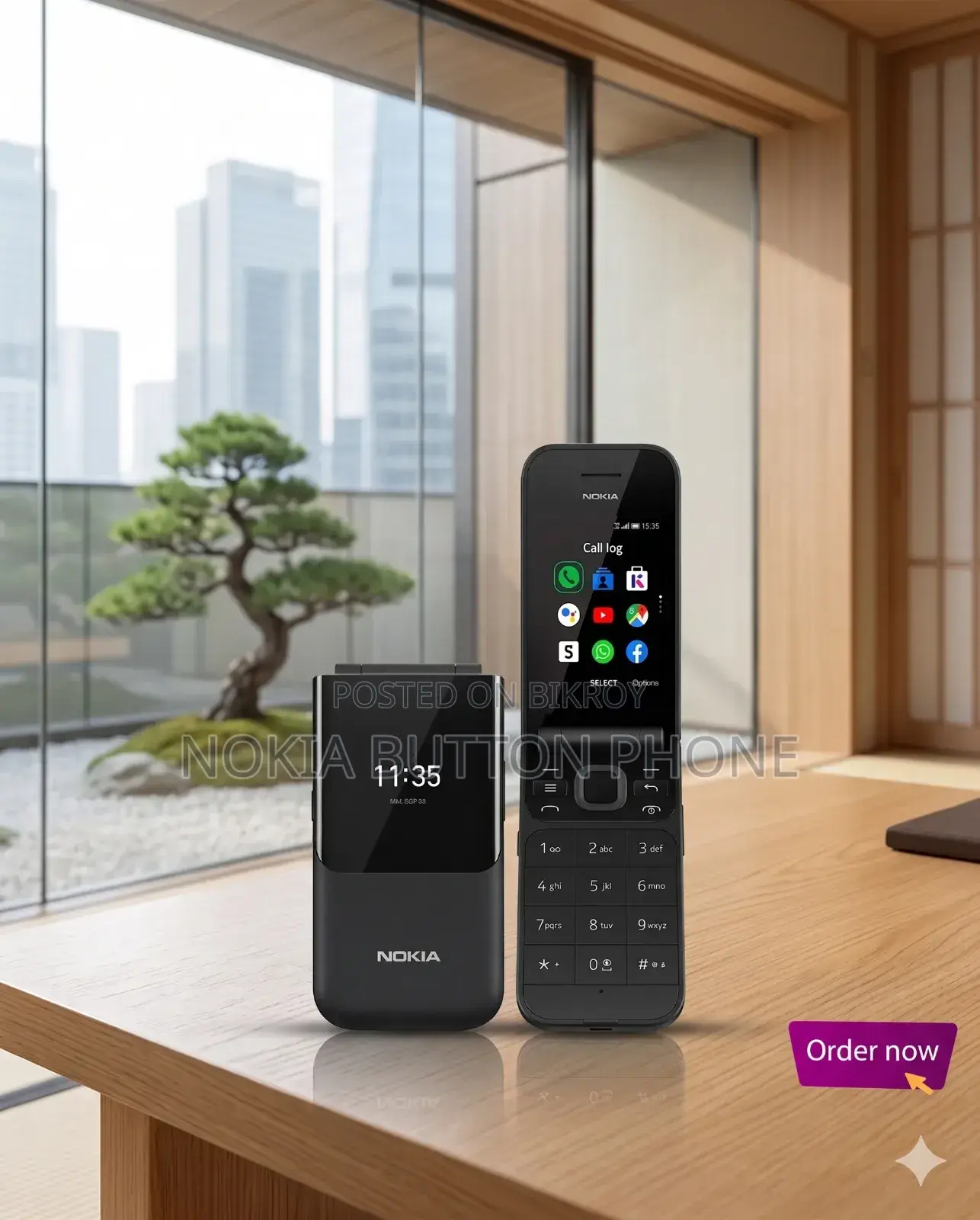 New Nokia 2720 Flip 512 GB Black