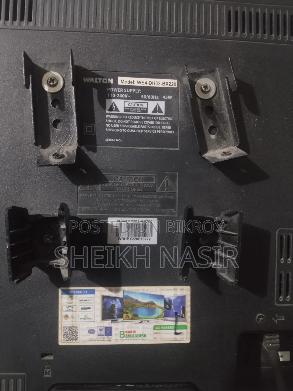 Walton TV Model: WE4-DH32-BX220