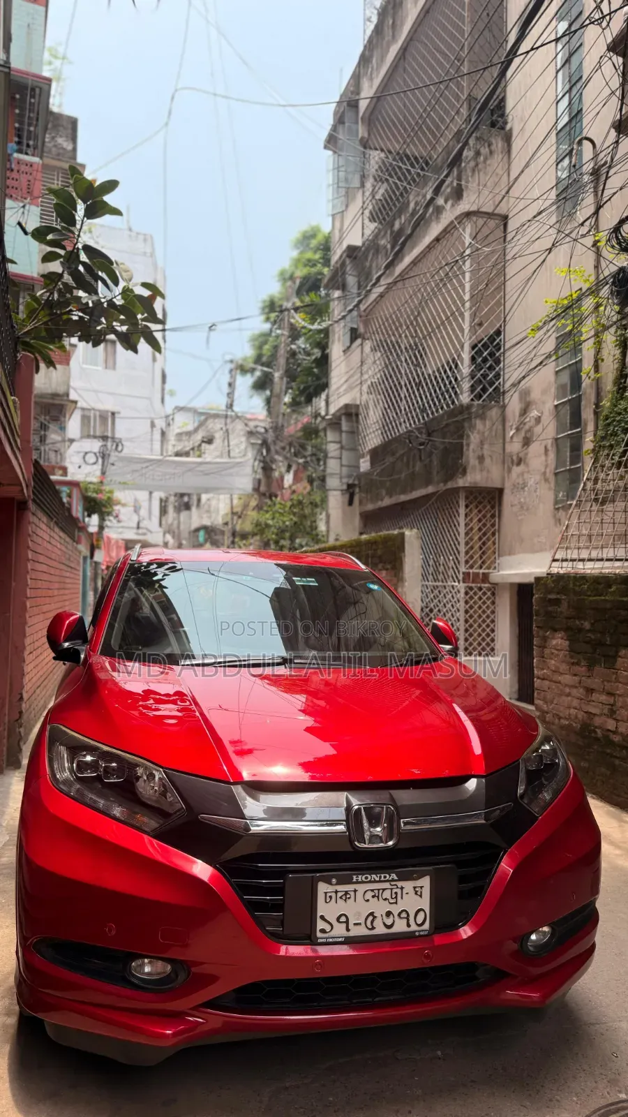 হোন্ডা ভেজেল ১.৫ হাইব্রিড ২ডব্লিউডি ২০১৬ লাল