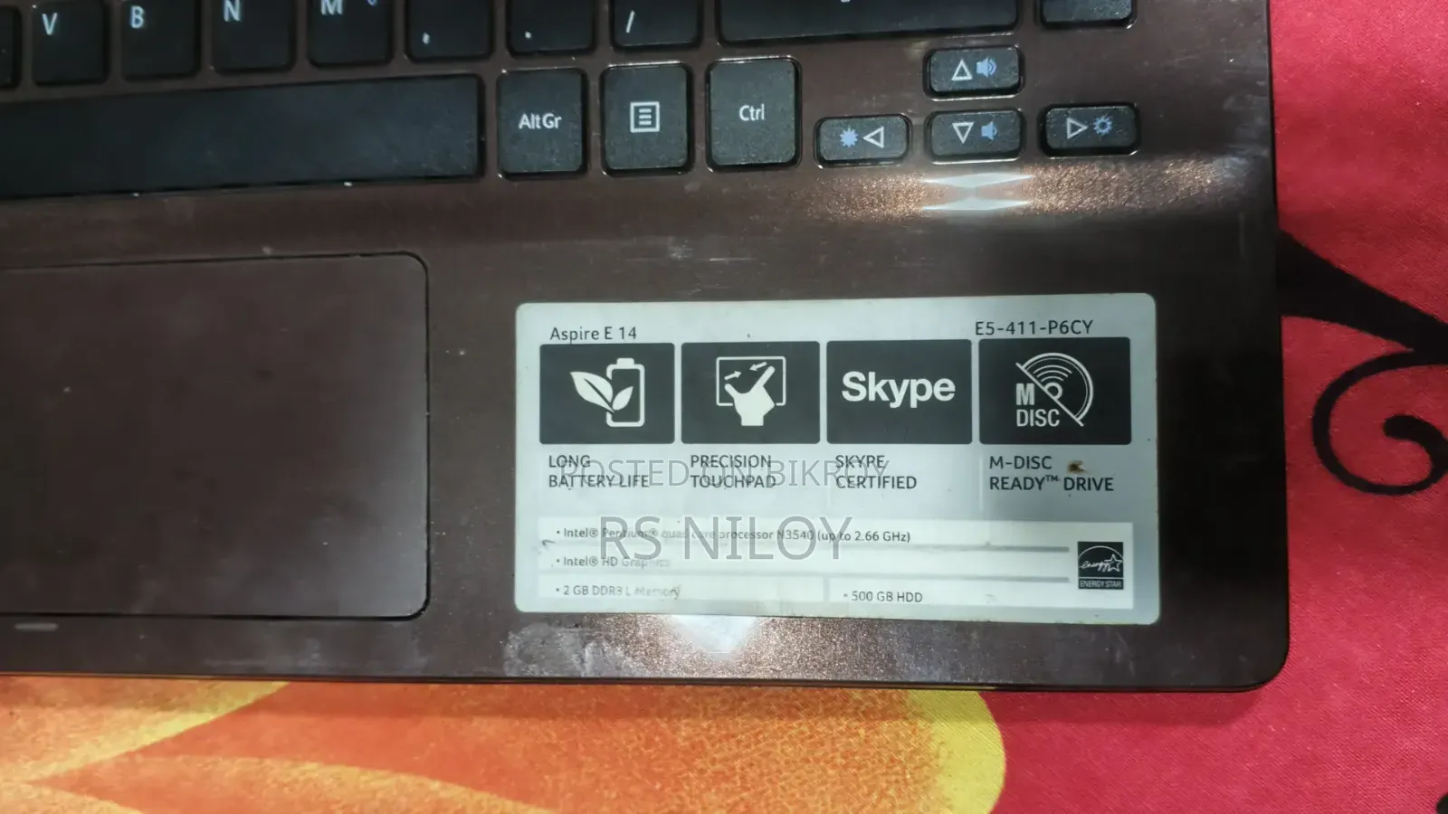 Laptop Acer Aspire E1-471 4GB Intel Pentium HDD 512GB