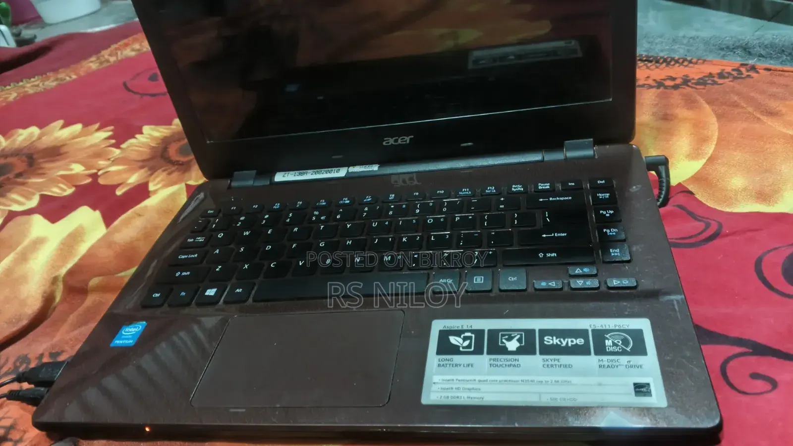 Laptop Acer Aspire E1-471 4GB Intel Pentium HDD 512GB