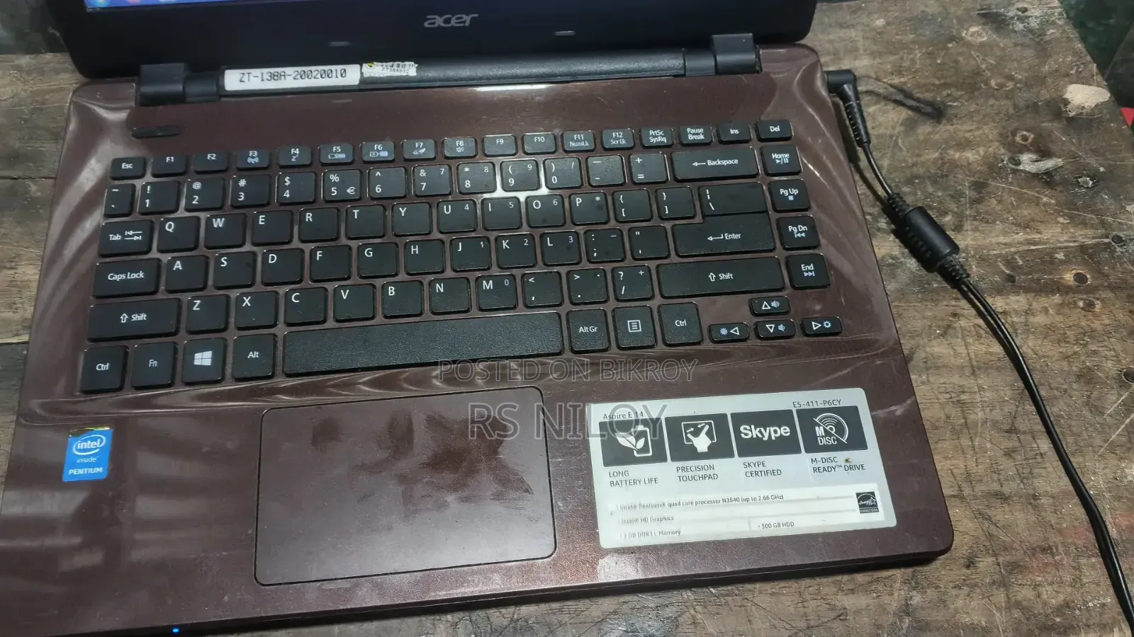 Laptop Acer Aspire E1-471 4GB Intel Pentium HDD 512GB