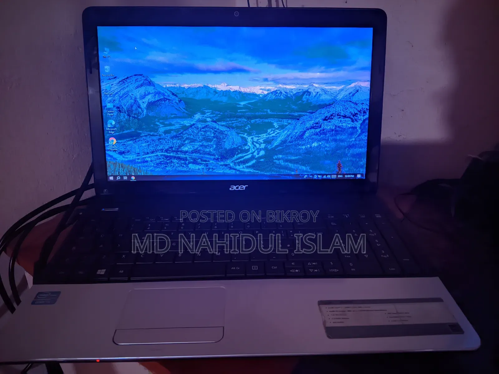 ল্যাপটপ এসার অ্যাসপায়ার ই১-৫৭১ ৪জিবি ইন্টেল কোর আই৩ এইচডিডি ৫০০জিবি