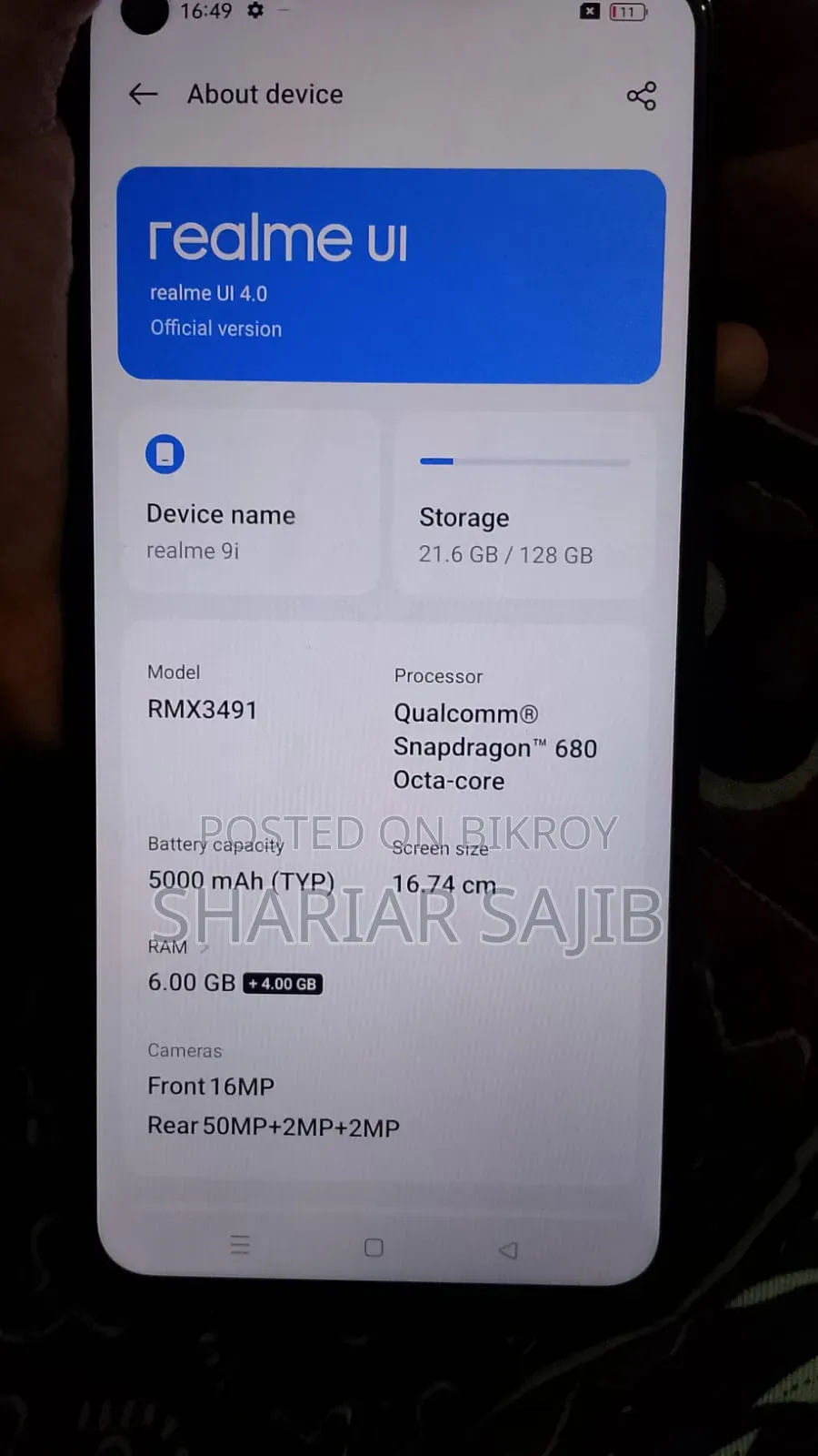 Realme 9i 128 GB