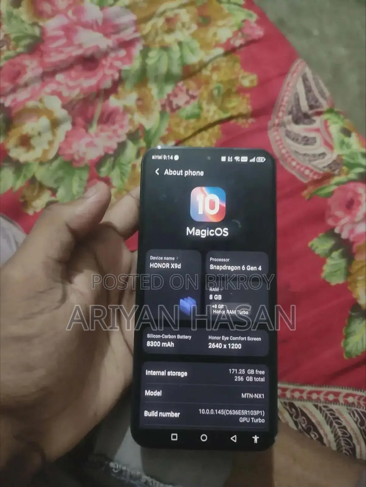 Honor X9d 256 GB Black