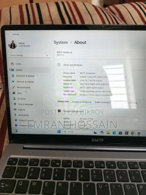 Laptop 8GB Intel Celeron SSD 256GB