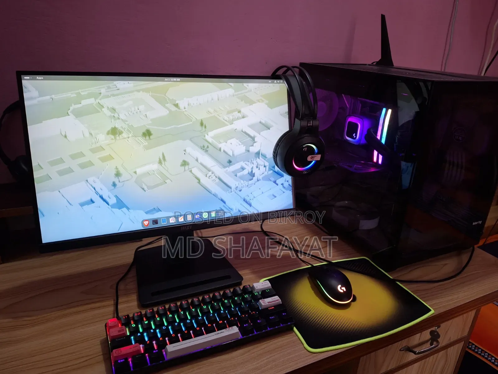 Desktop Computer 32GB AMD Ryzen 7 SSD 2TB