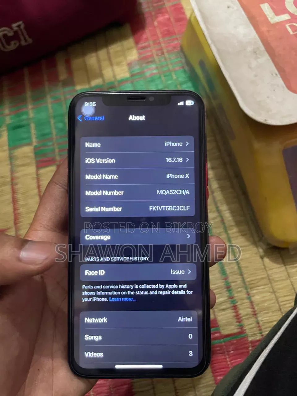 Apple iPhone X 64 GB Black