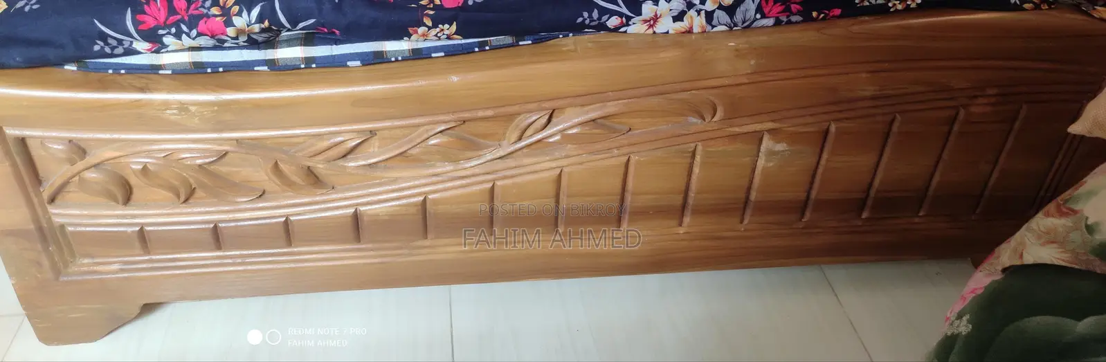 সেগুন কাঠের একটি ৫/৭ফিট বেড বিক্রয় হবে