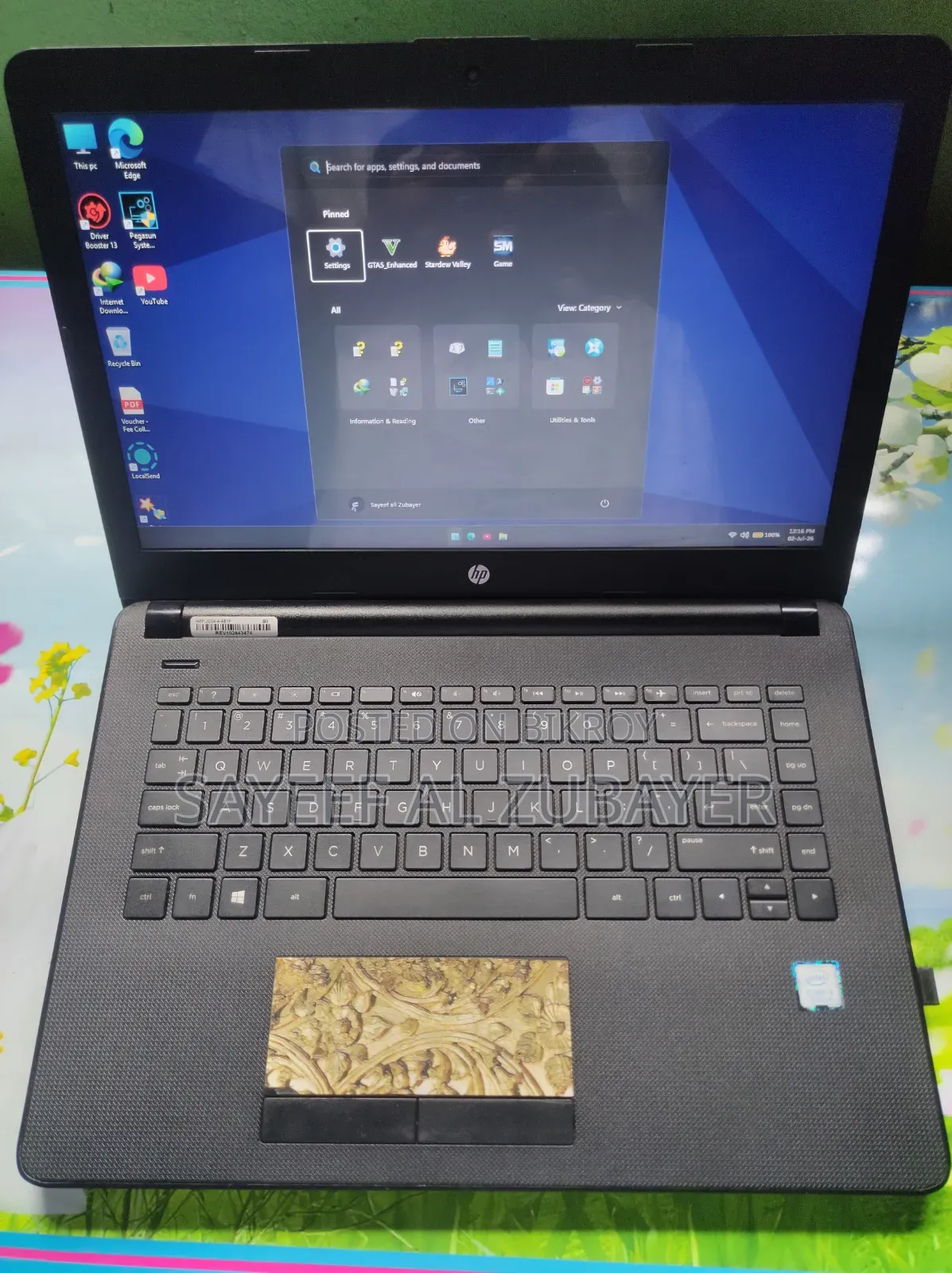 Laptop HP Pavilion X360 15t 8GB Intel Core I3 HDD+SSD 128GB