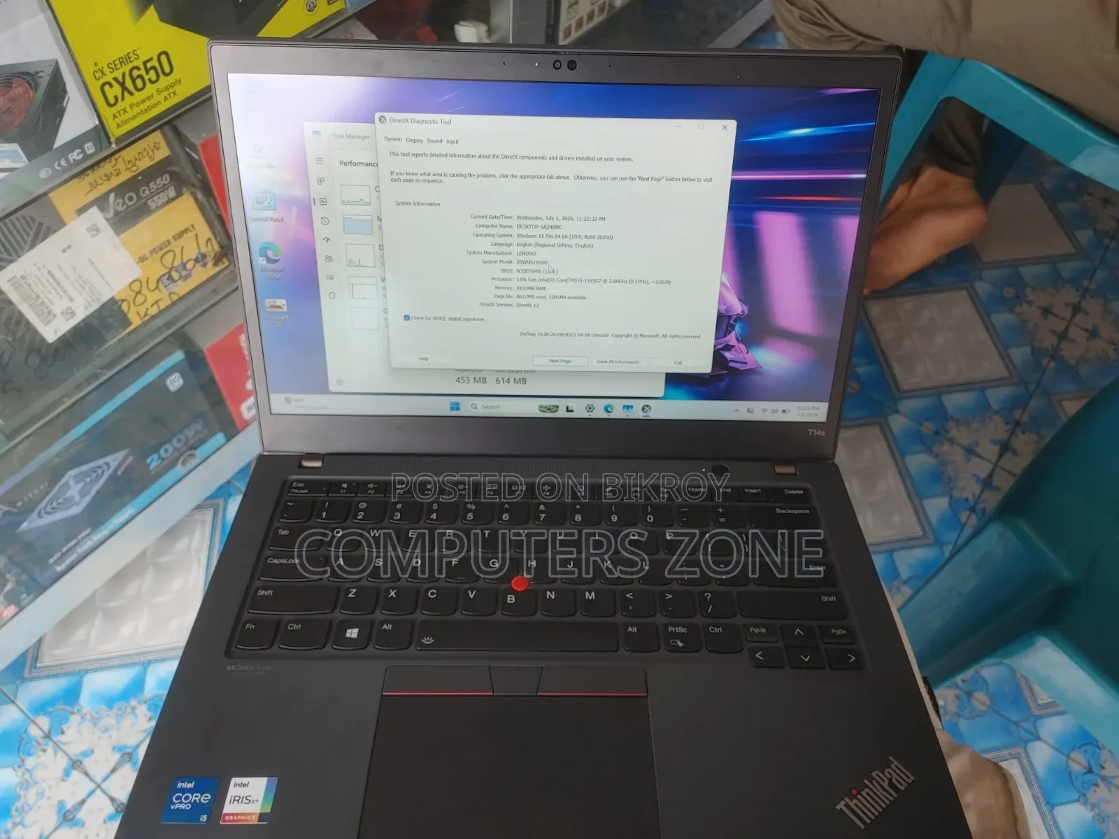 Laptop Lenovo ThinkPad E14 Gen 2 8GB Intel Core I5 eMMC 256GB