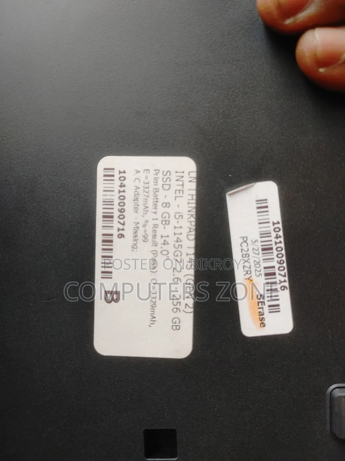 Laptop Lenovo ThinkPad E14 Gen 2 8GB Intel Core I5 eMMC 256GB