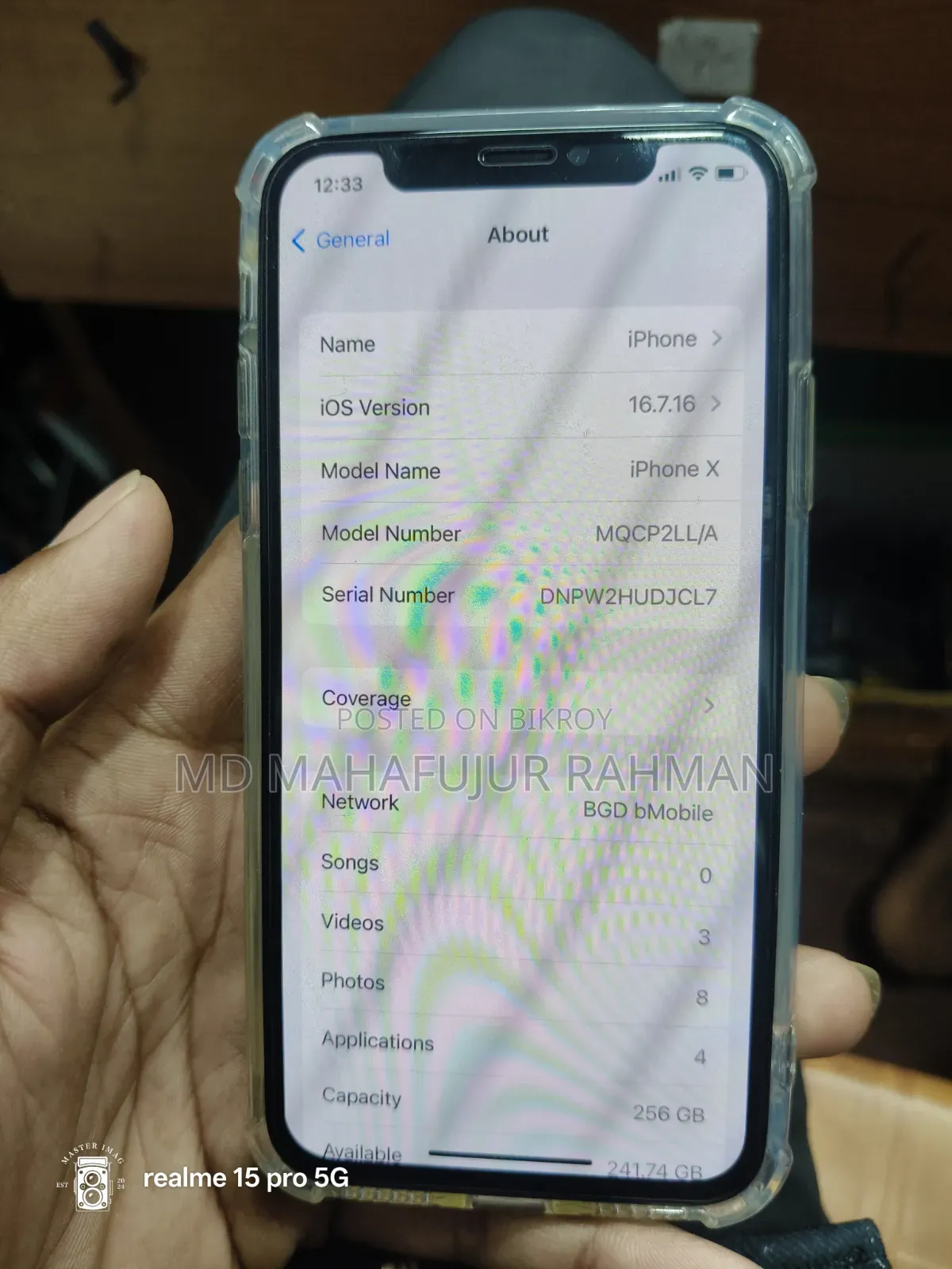 Apple iPhone X 256 GB Silver