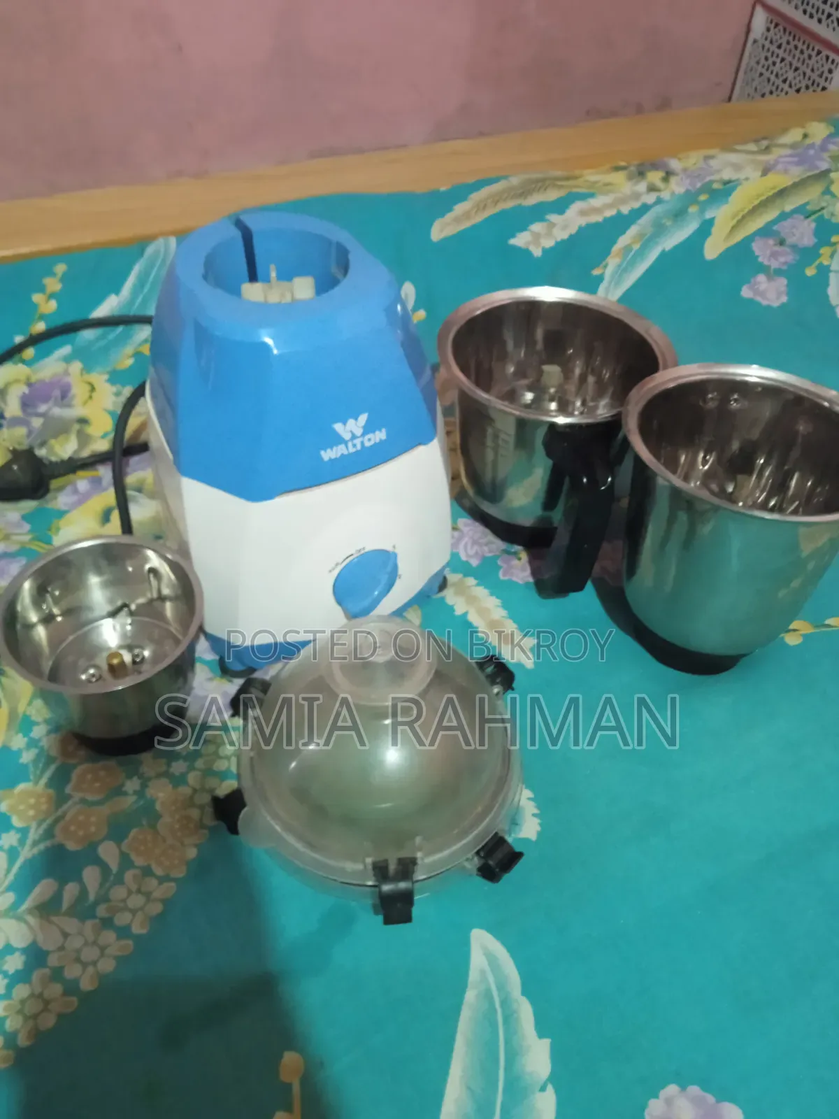 ওয়ালটন পাওয়ারফুল ৩ ইন ১ এসএস হেভি ডিউটি মিক্সার গ্রাইন্ডার