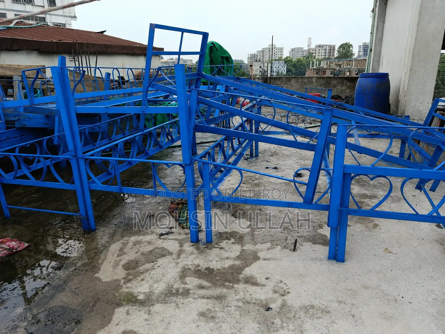 Single iron bed for bachelors or residential madrasa students