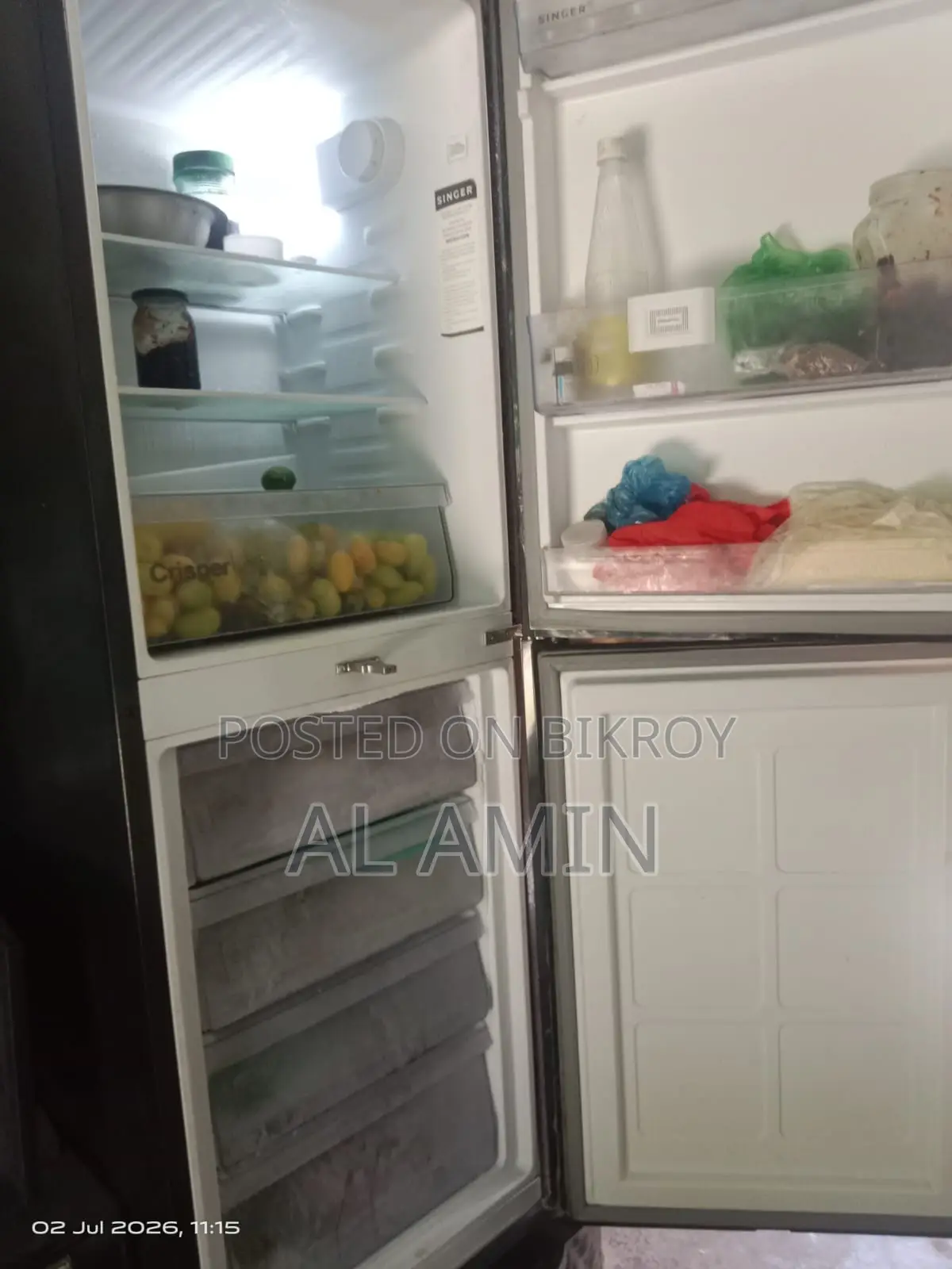 Singer Refrigerator - Singer Bottom Mount Refrigerator