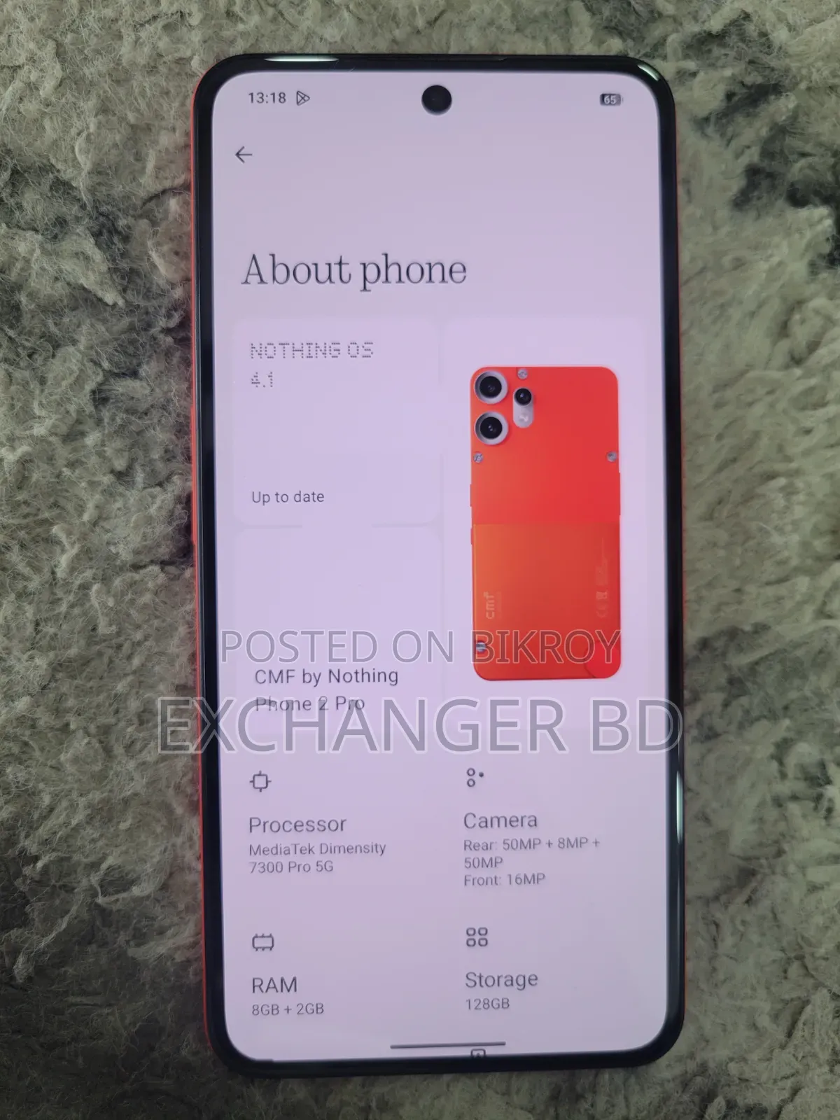 নাথিং ফোন ২ ১২৮ জিবি অরেঞ্জ