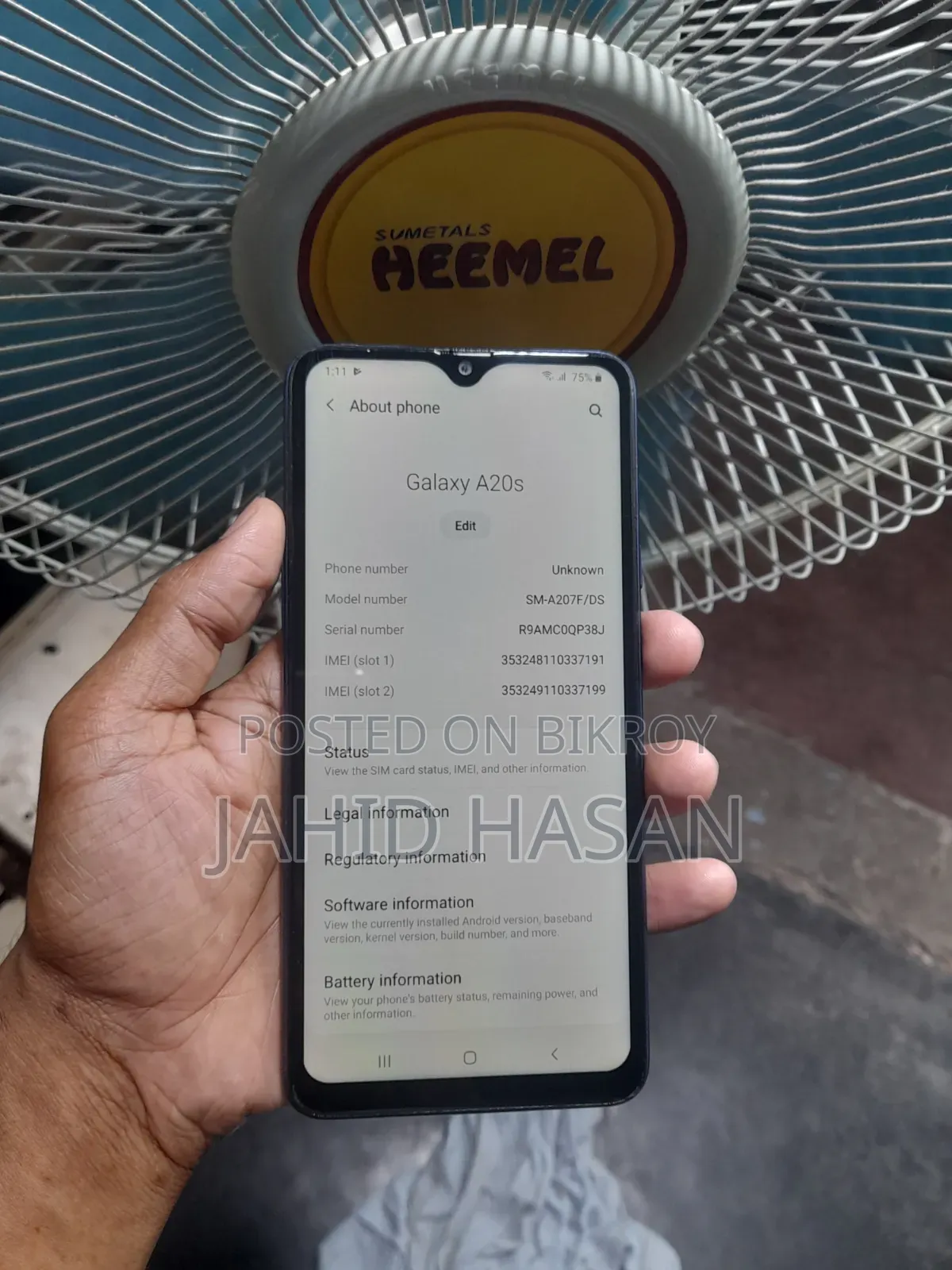 Samsung Galaxy A20s 32 GB Blue