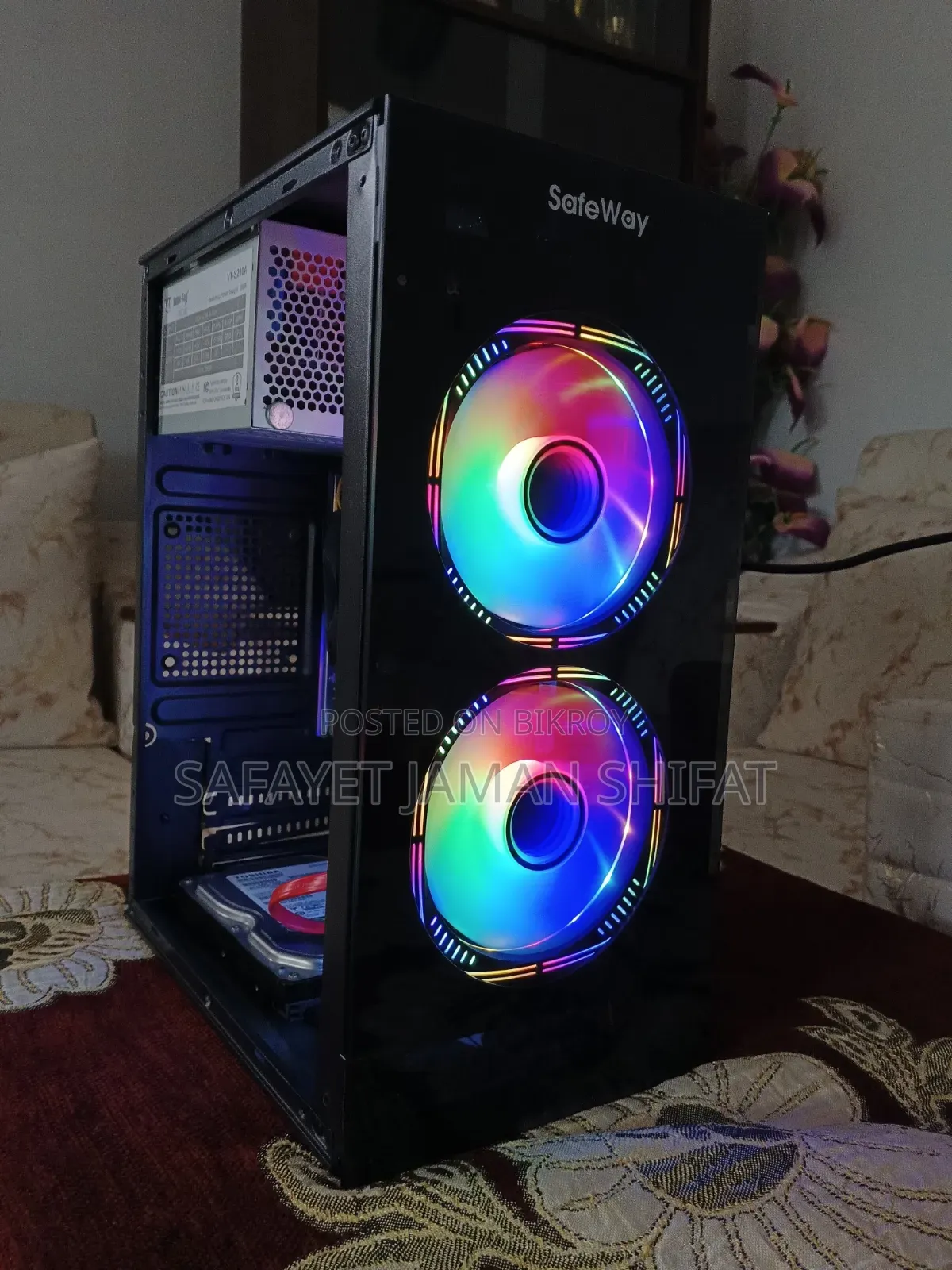 Gaming/Office PC with SSD + HDD + 8GB RAM | RGB Case | Ready to Use