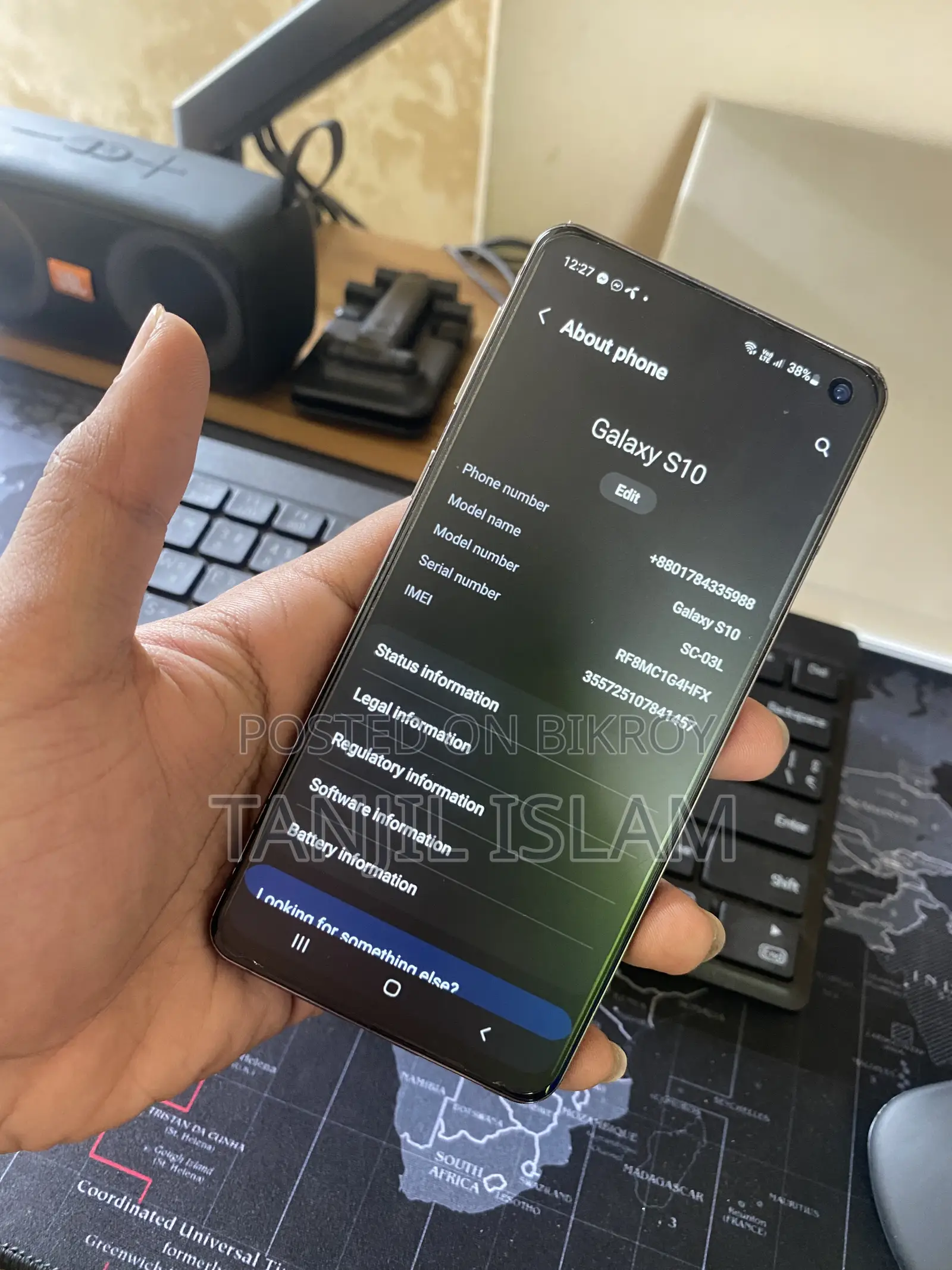New Samsung Galaxy S10 128 GB Black