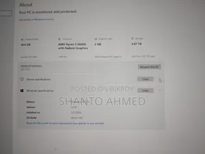 New Desktop Computer MSI 16GB AMD Ryzen 5 SSD 256GB
