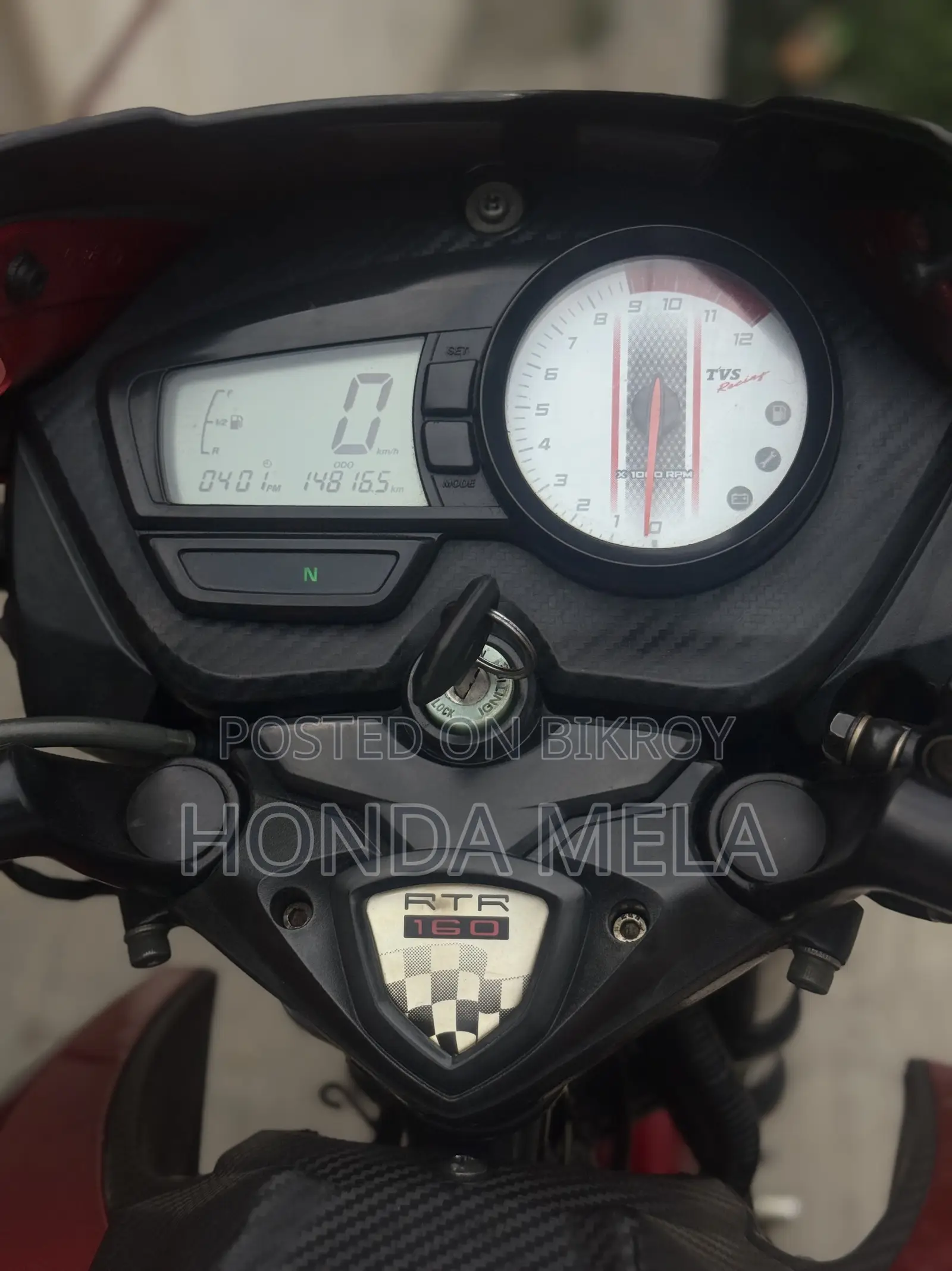 TVS Apache RTR 160 2V 2022 Red