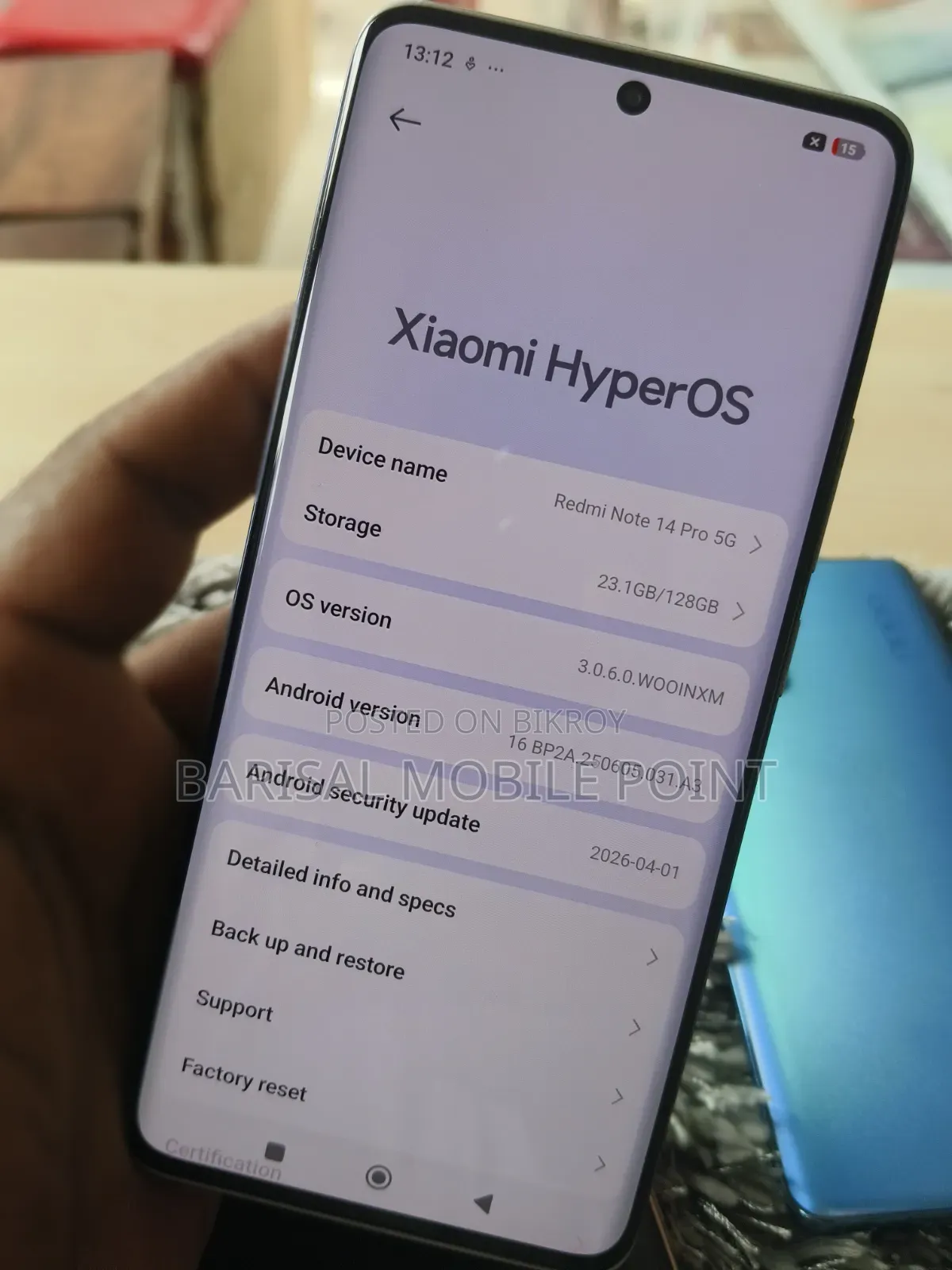 Xiaomi Redmi Note 14 Pro 128 GB White